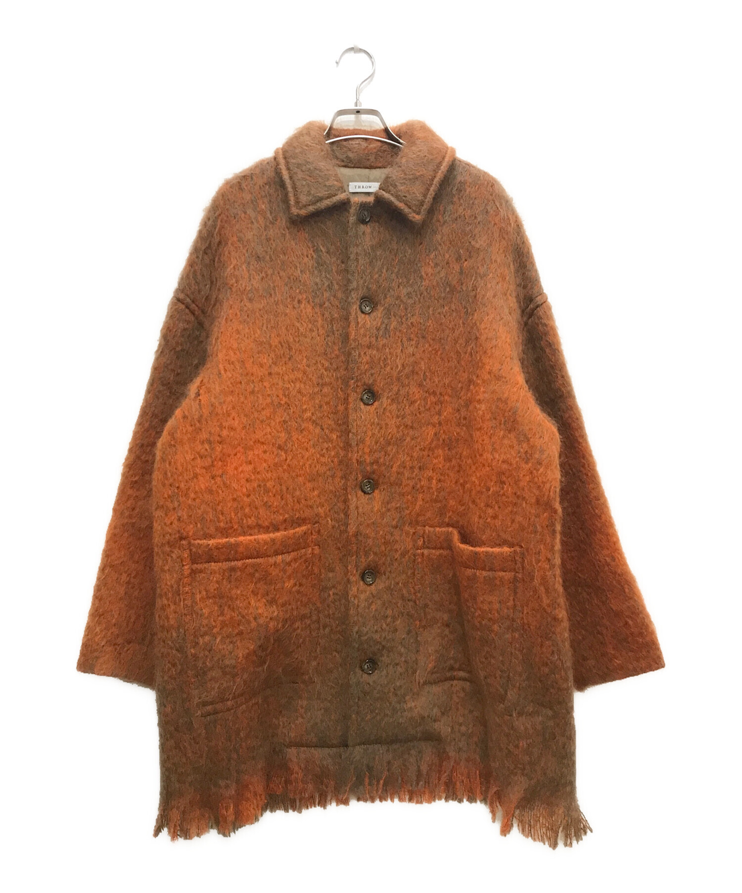 中古・古着通販】THROW (スロー) 別注 ウールモヘア シャギーコート