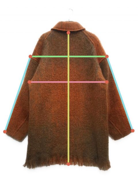 中古・古着通販】THROW (スロー) 別注 ウールモヘア シャギーコート