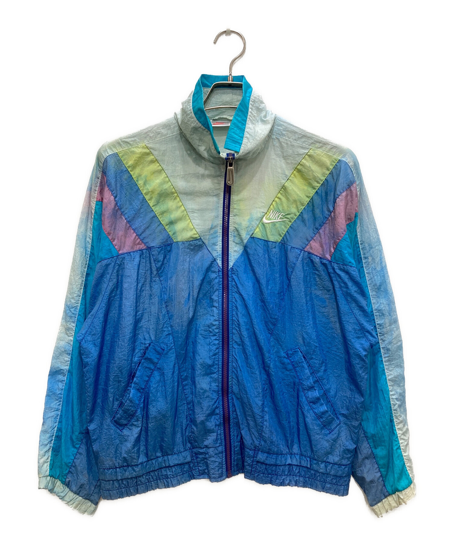 中古・古着通販】NIKE (ナイキ) ナイロンジャケット マルチカラー 