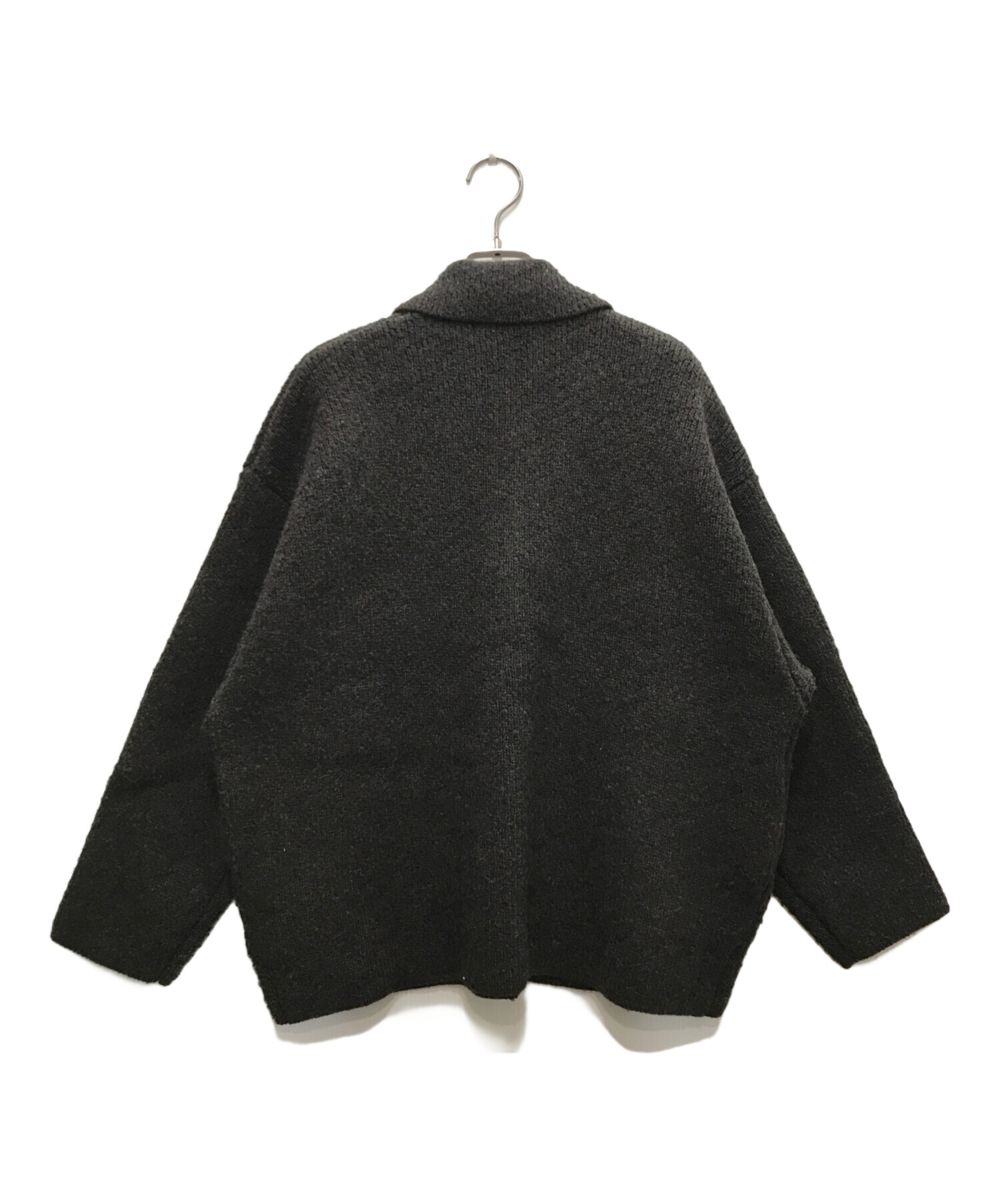 美品　RIM.ARK(リムアーク) ニットブルゾン　サイズフリー　ブラック 中古・古着通販】RIM.ARK (リムアーク) Knit blouson/ニットブルゾン