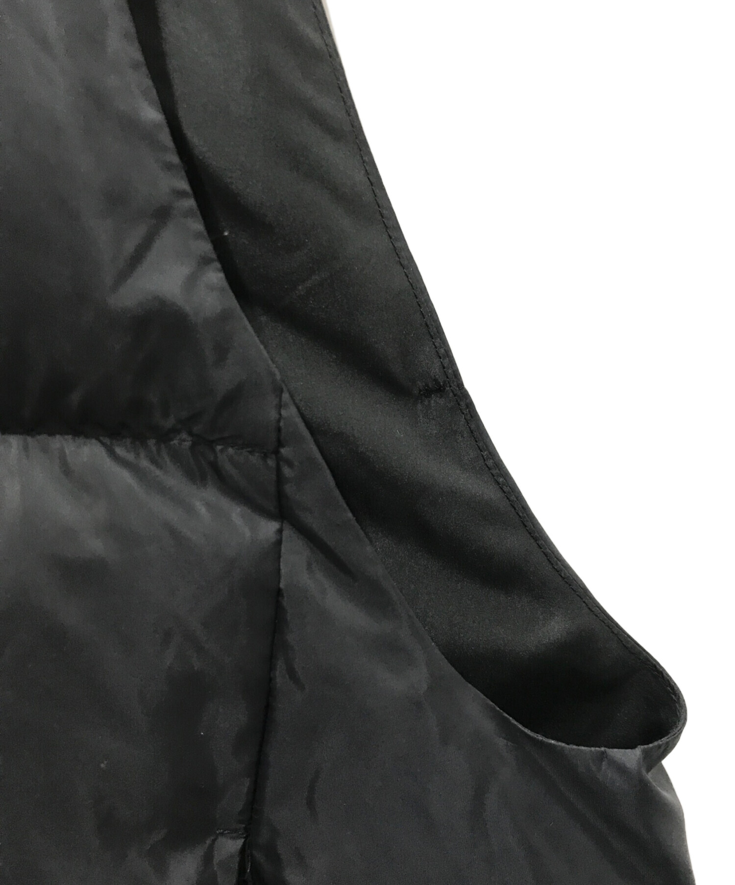 中古・古着通販】mizuiro-ind (ミズイロインド) ダウンベスト ブラック