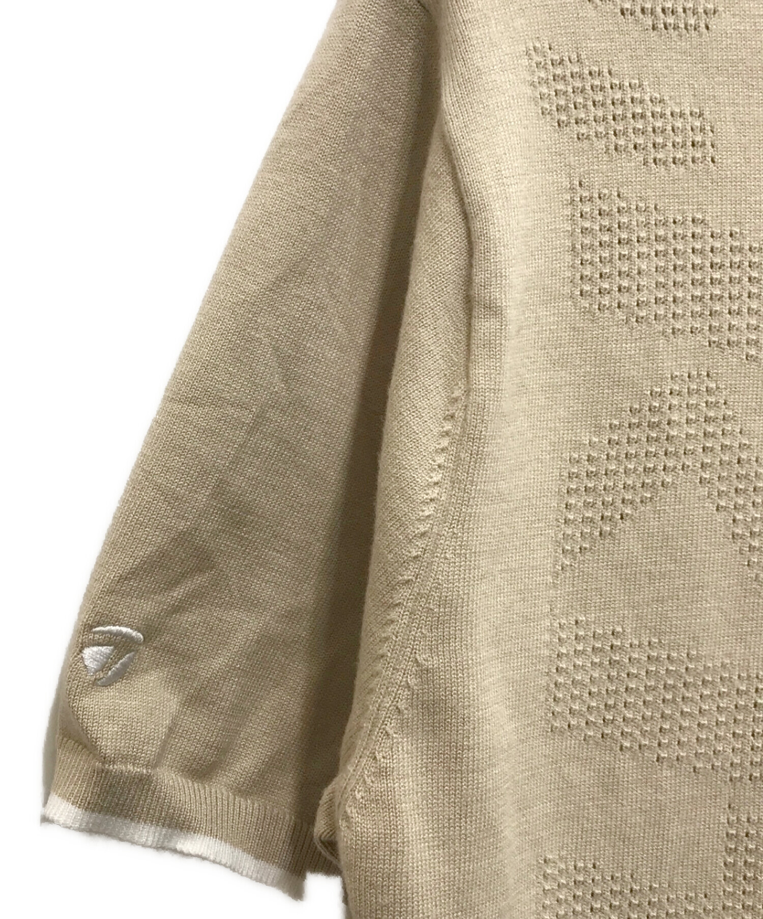 中古・古着通販】KITH (キス) ニットポロシャツ ベージュ サイズ:XS 
