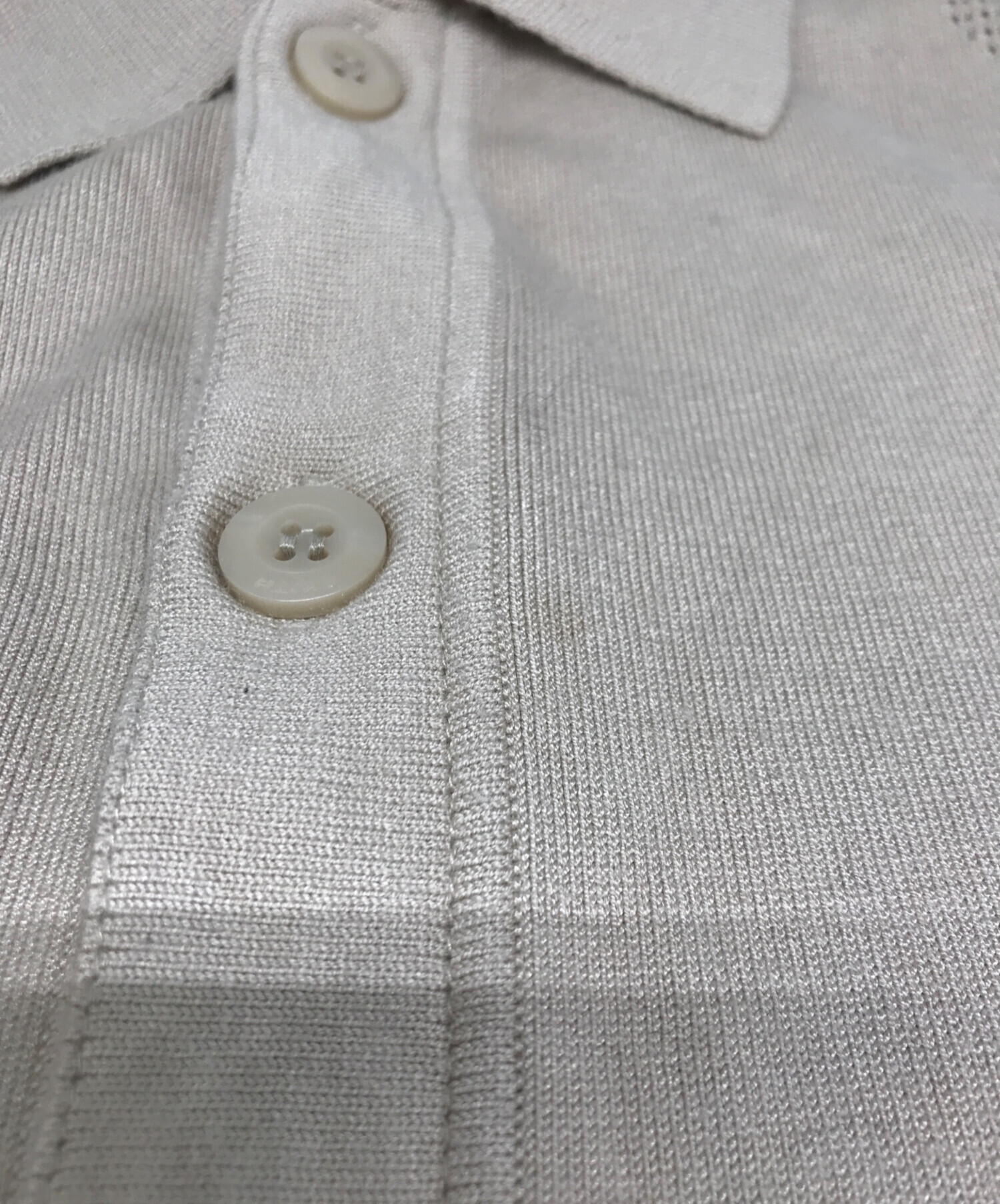 中古・古着通販】KITH (キス) ニットポロシャツ ベージュ サイズ:XS 