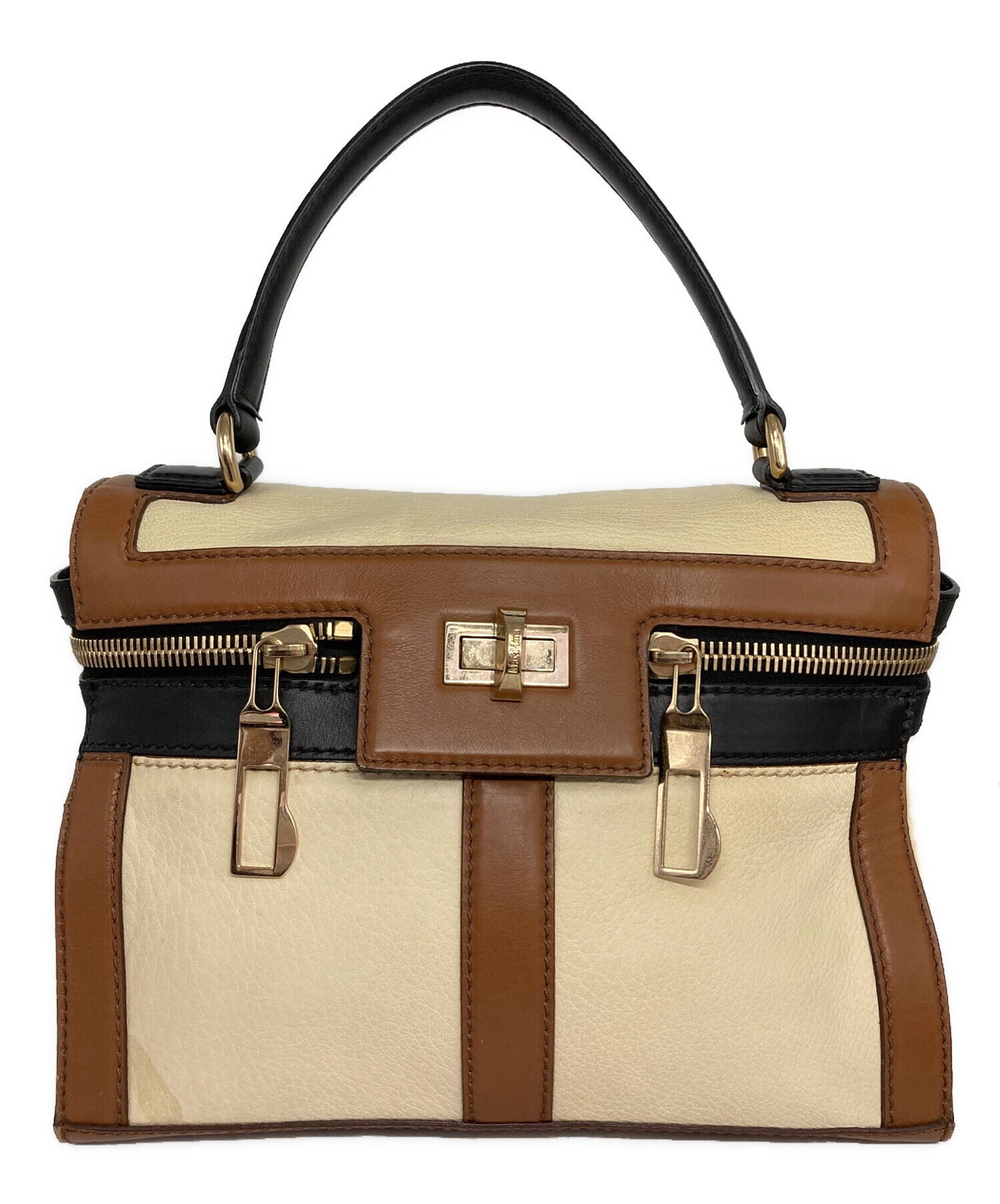 中古・古着通販】MaxMara (マックスマーラ) マルゴーハンドバッグ 