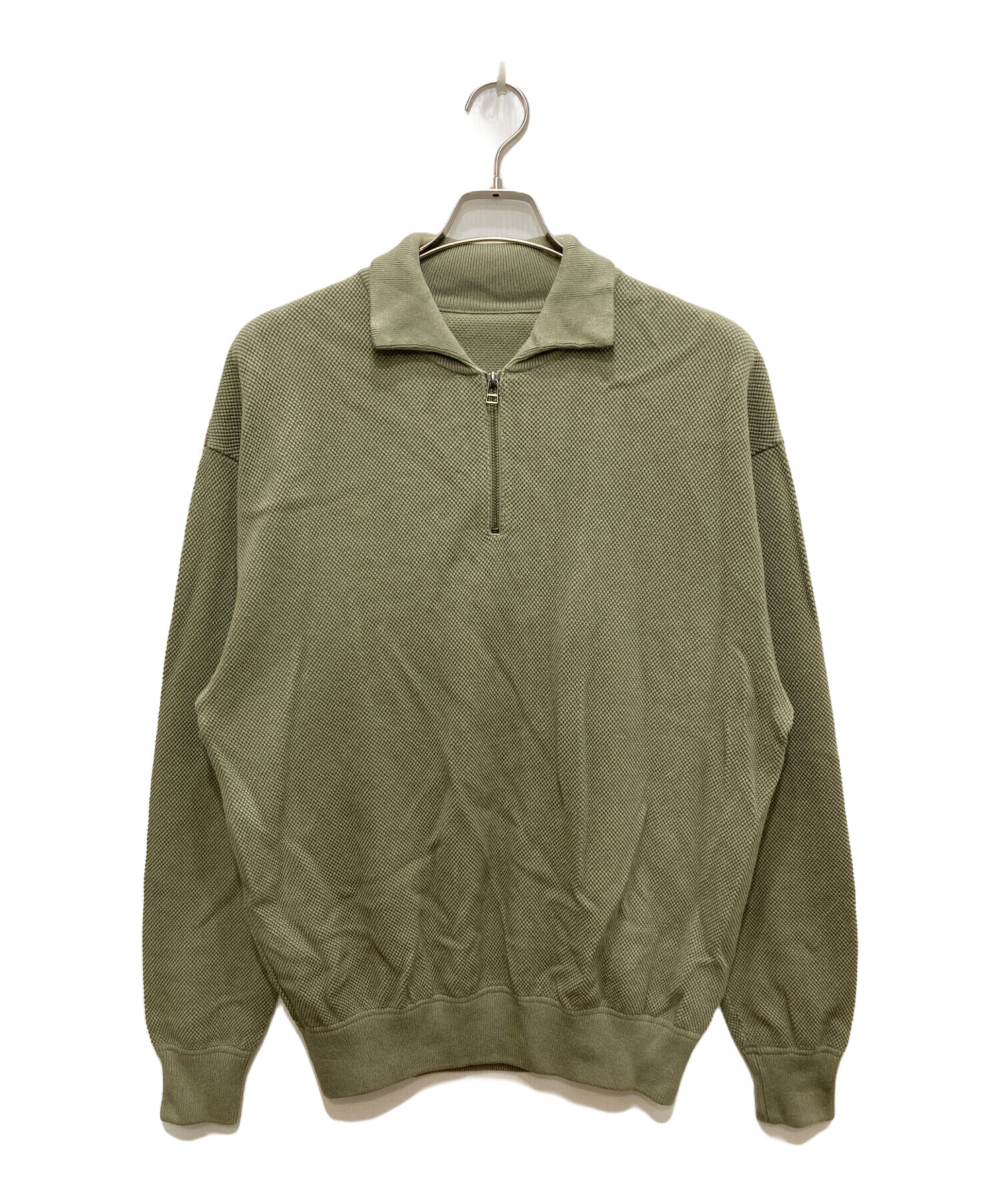 中古・古着通販】crepuscule (クレプスキュール) Moss Stitch Half Zip 