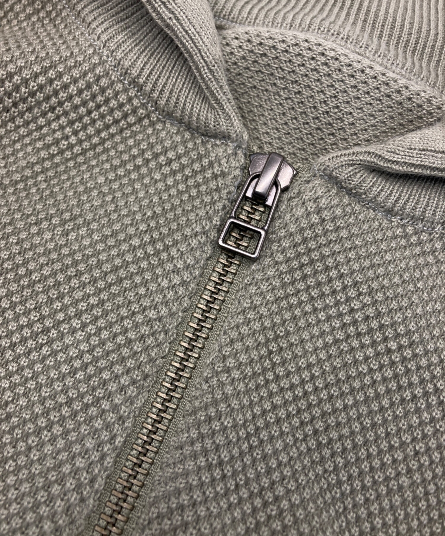 中古・古着通販】crepuscule (クレプスキュール) Moss Stitch Half Zip 