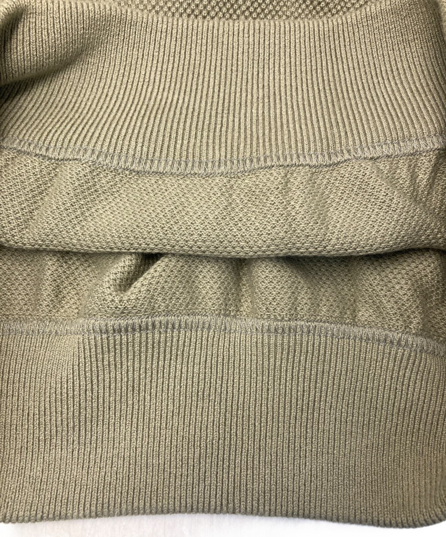 中古・古着通販】crepuscule (クレプスキュール) Moss Stitch Half Zip 