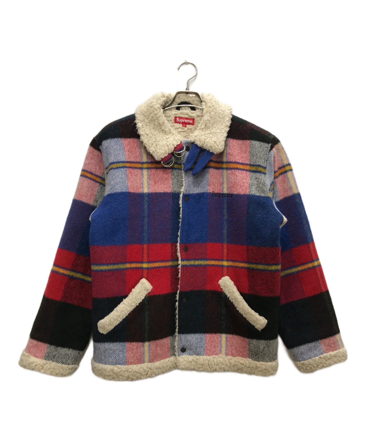 中古・古着通販】SUPREME (シュプリーム) Plaid Shearling Bomber