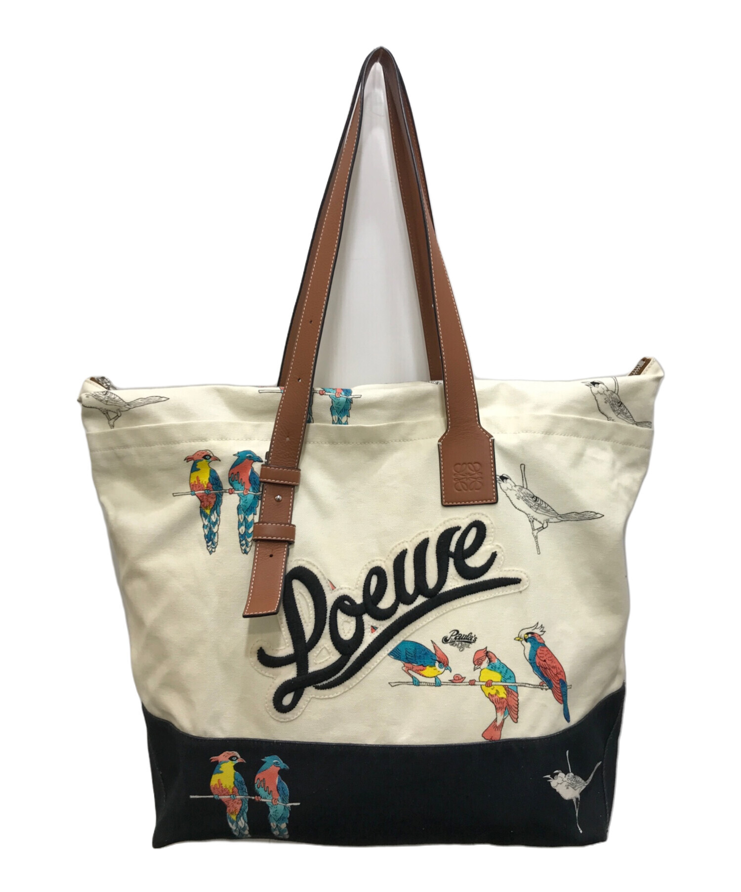 ロエベ LOEWE トートバッグ キャンバス スペイン製 総柄｜レディース