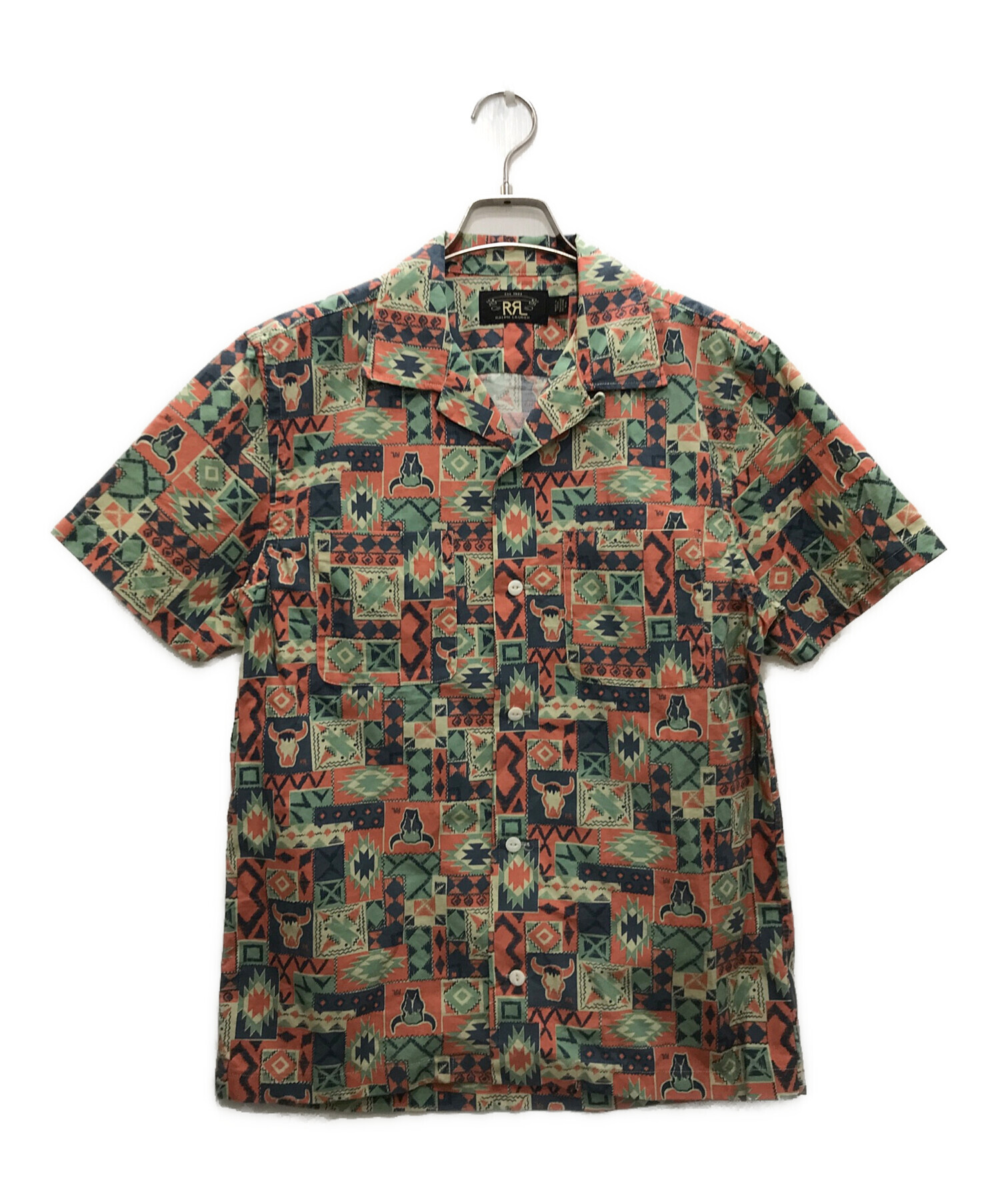 RRL キャンプシャツ　Sサイズ 中古・古着通販】RRL (ダブルアールエル) Print Woven Camp Shirt
