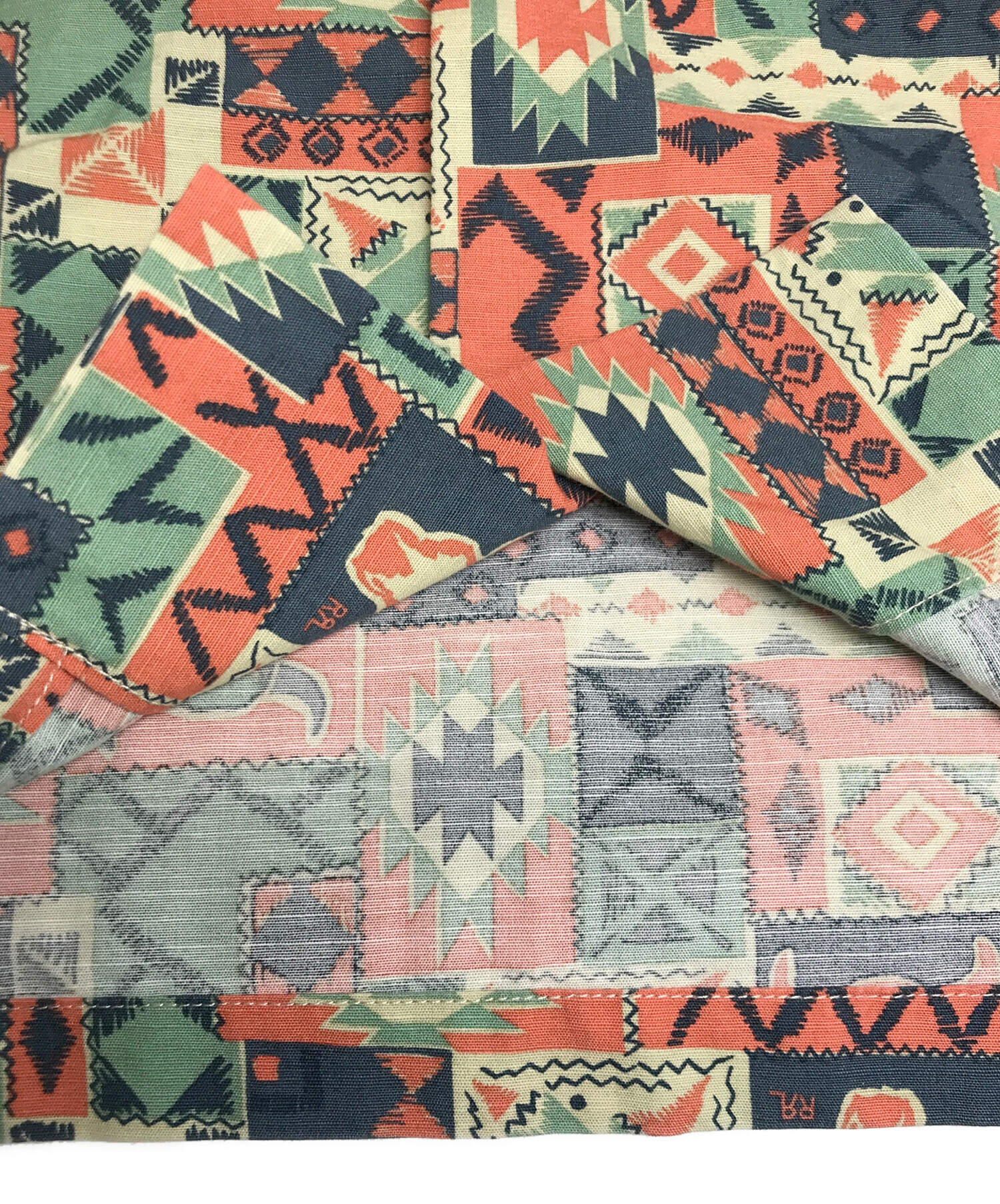 中古・古着通販】RRL (ダブルアールエル) Print Woven Camp Shirt