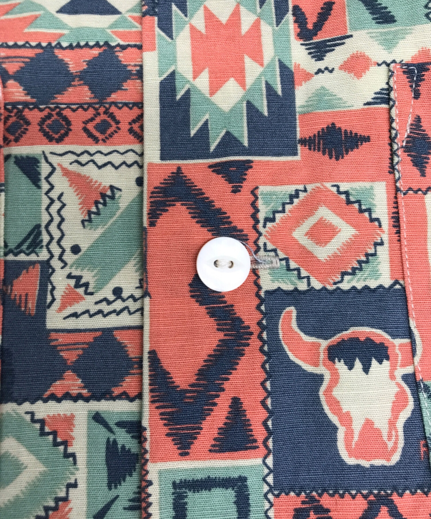 中古・古着通販】RRL (ダブルアールエル) Print Woven Camp Shirt