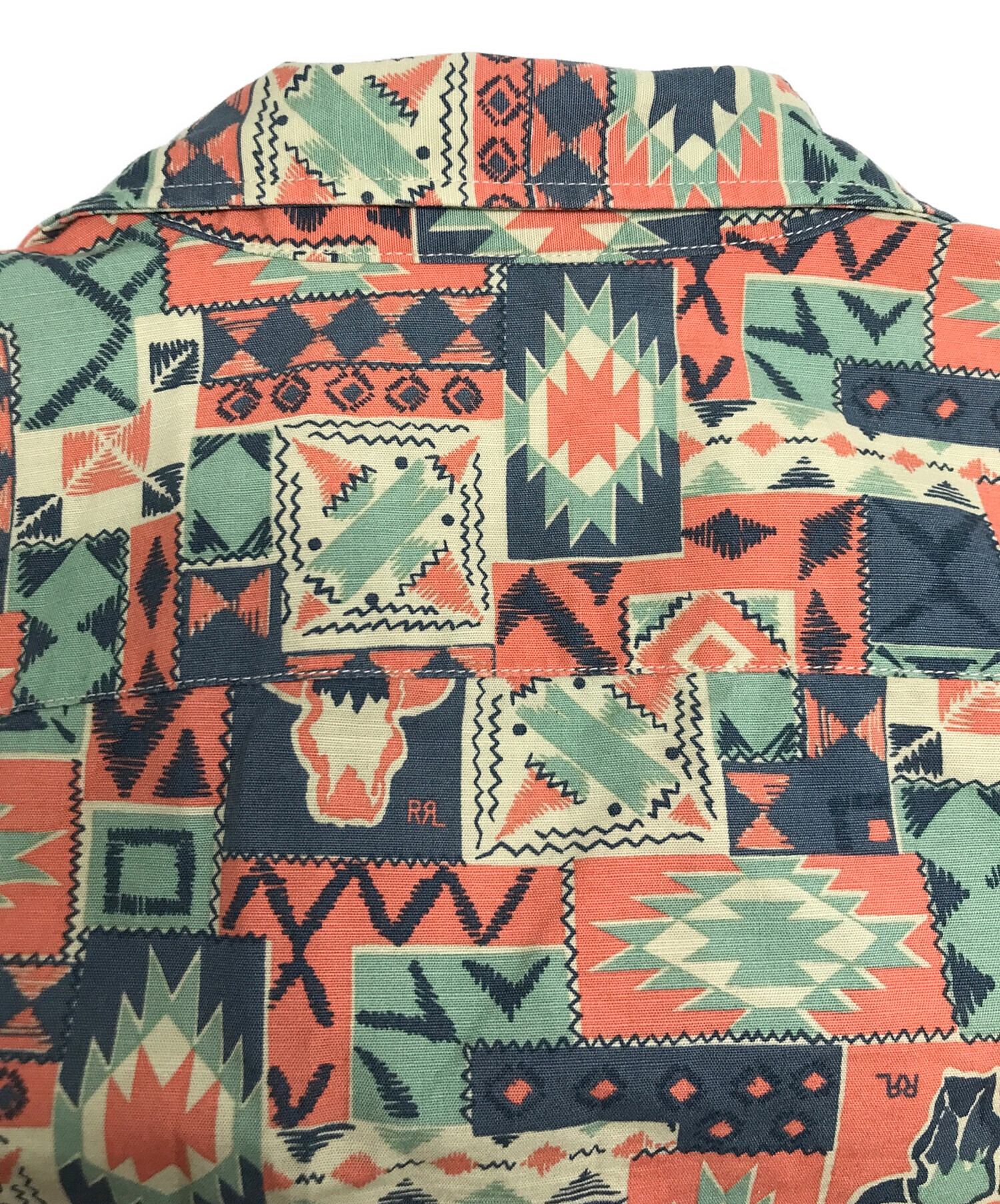 に*ん様 RRL Print Woven Camp Shirt 半袖キャンプシャ に*ん様 RRL Print Woven Camp Shirt 半袖キャンプシャ RRL