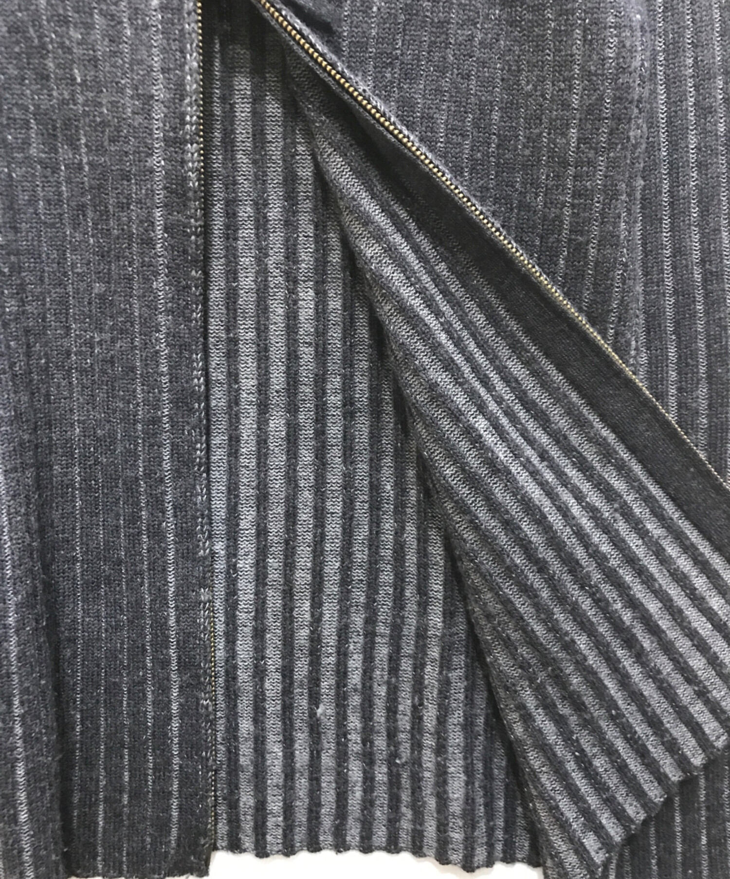 美品 ジャンポールゴルチェオム ダブルジップ 編み込み ニットブルゾン 48 中古・古着通販】Jean Paul GAULTIER (ジャンポールゴルチェ