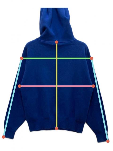 中古・古着通販】CABaN (キャバン) コットンカシミヤ パーカー ブルー  