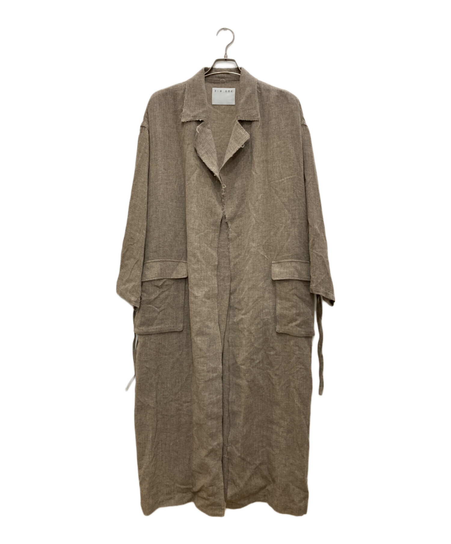 中古・古着通販】RIM.ARK (リムアーク) Linen wool maxi trench coat