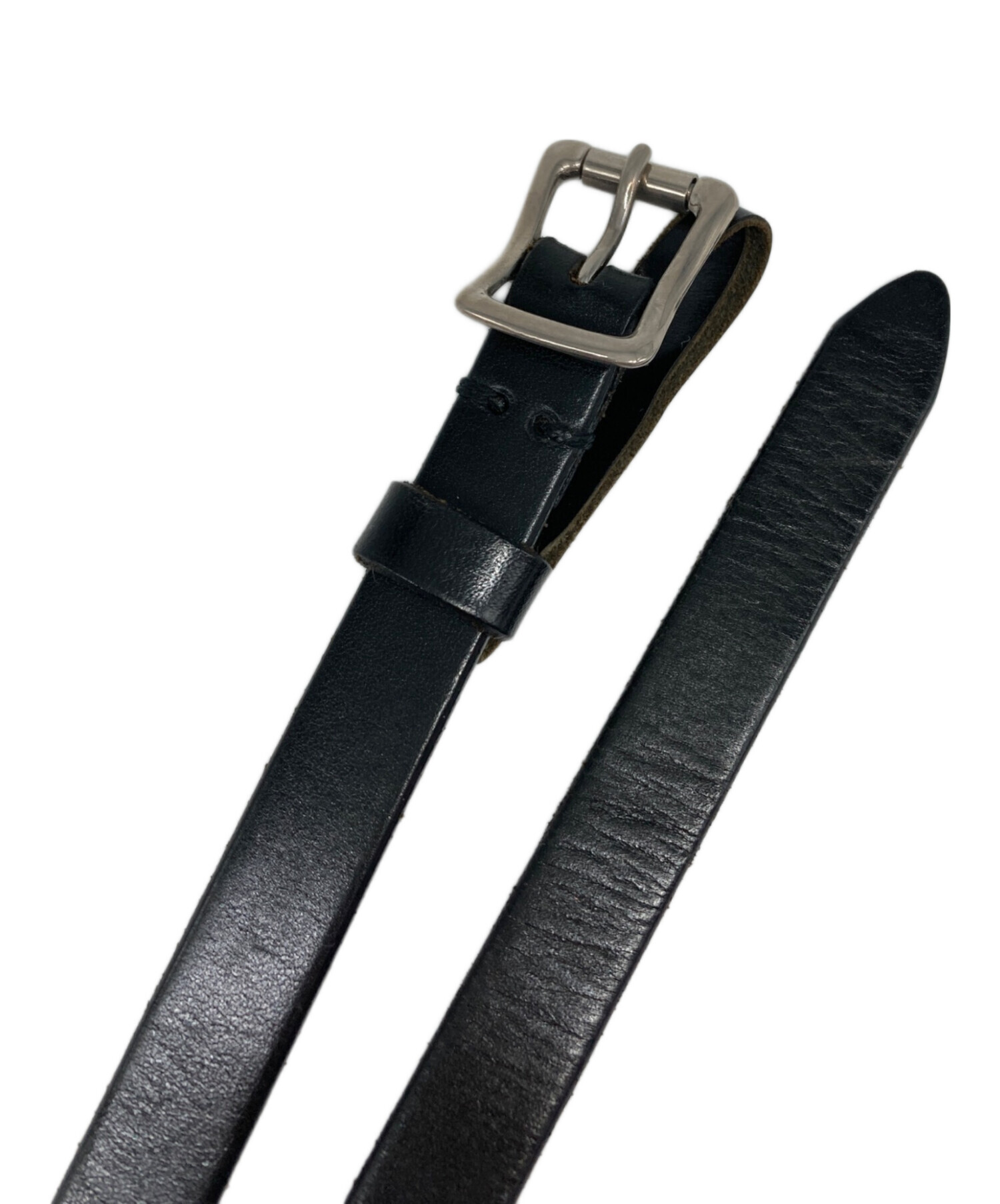 中古・古着通販】Needles (ニードルズ) レザーベルト ダークブラウン