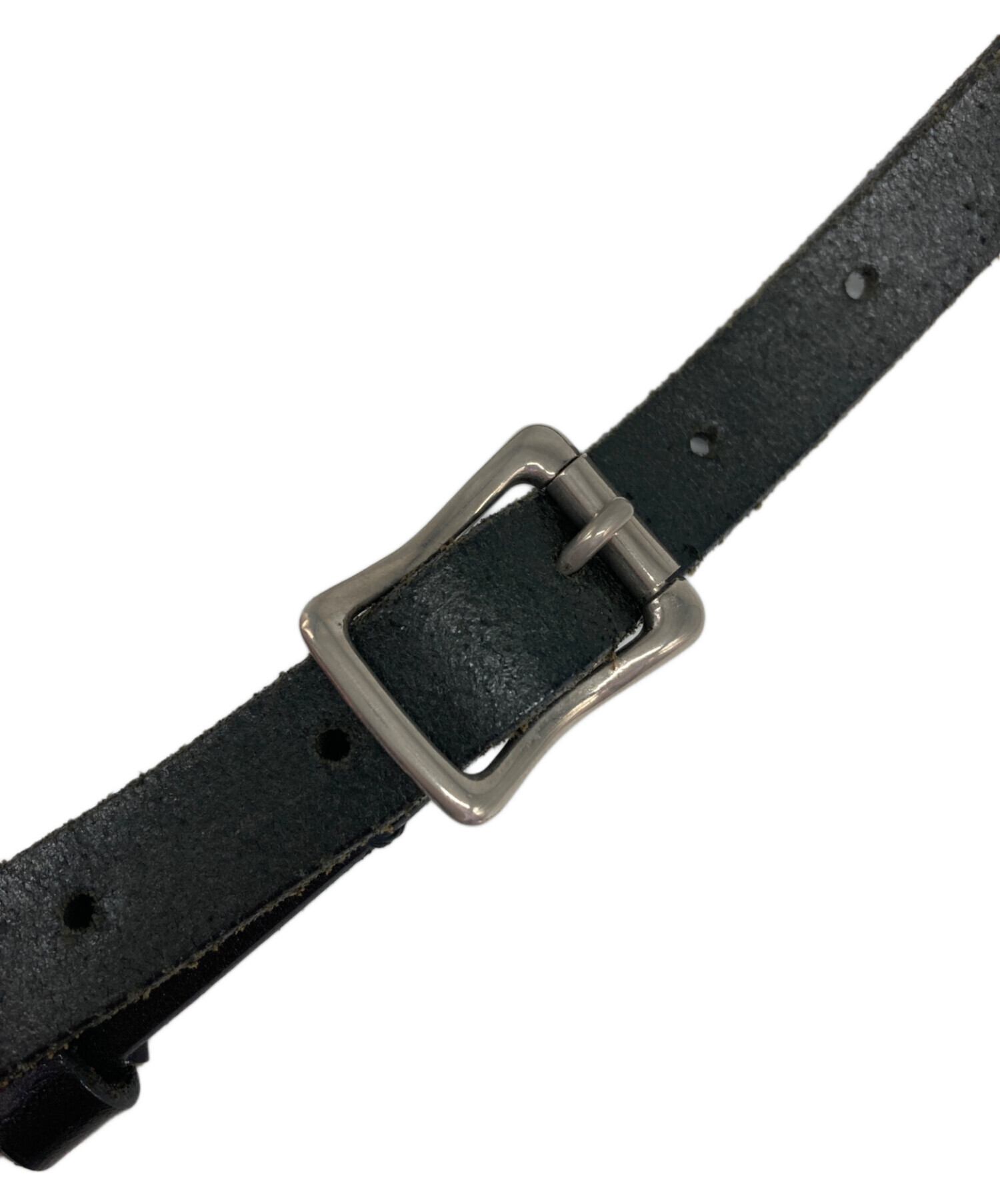 未使用新品　Needles ブラウンレザーベルト 中古・古着通販】Needles (ニードルズ) レザーベルト ダークブラウン