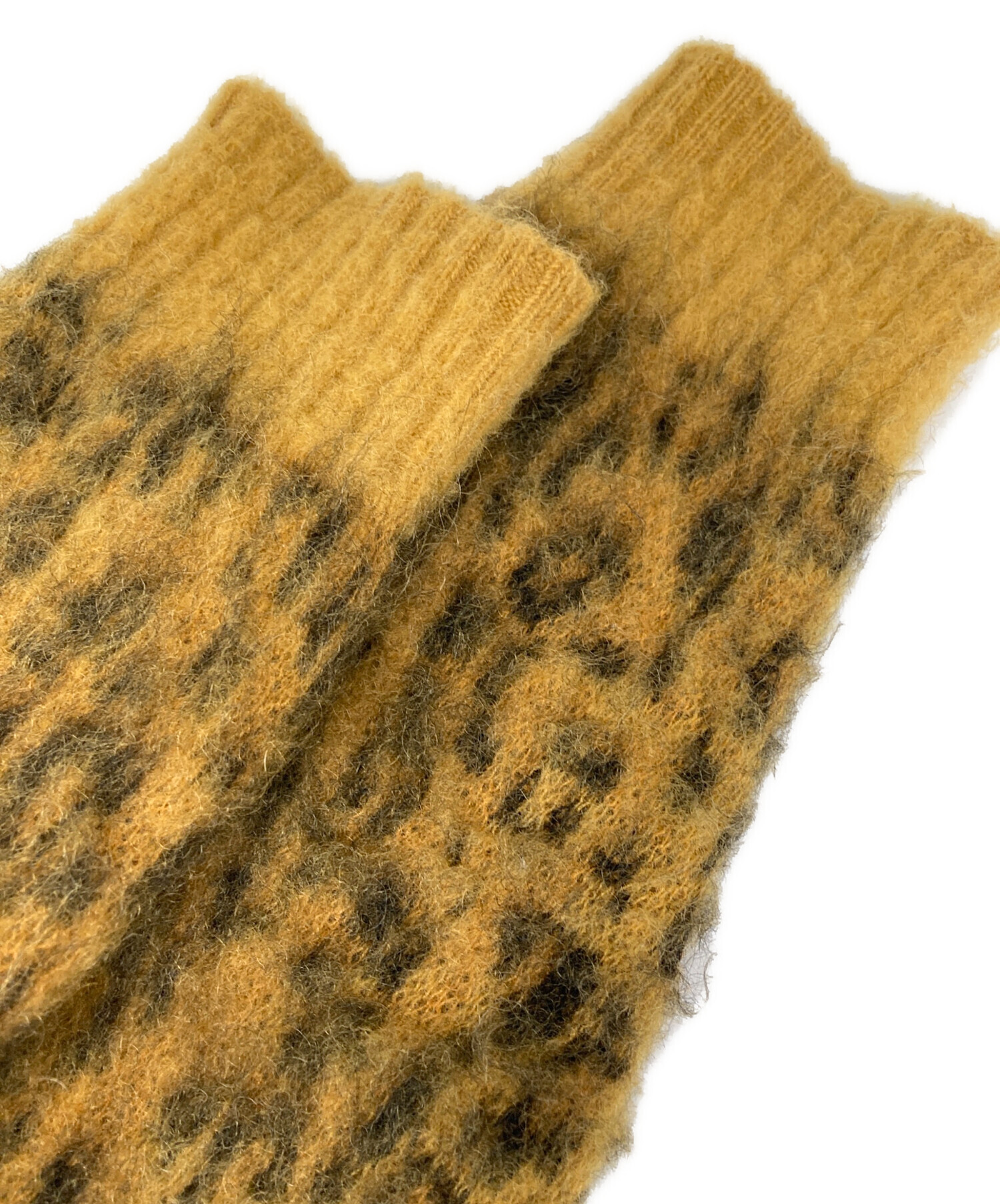 中古・古着通販】MINEDENIM (マインデニム) Kid Mohair Leopard Knit