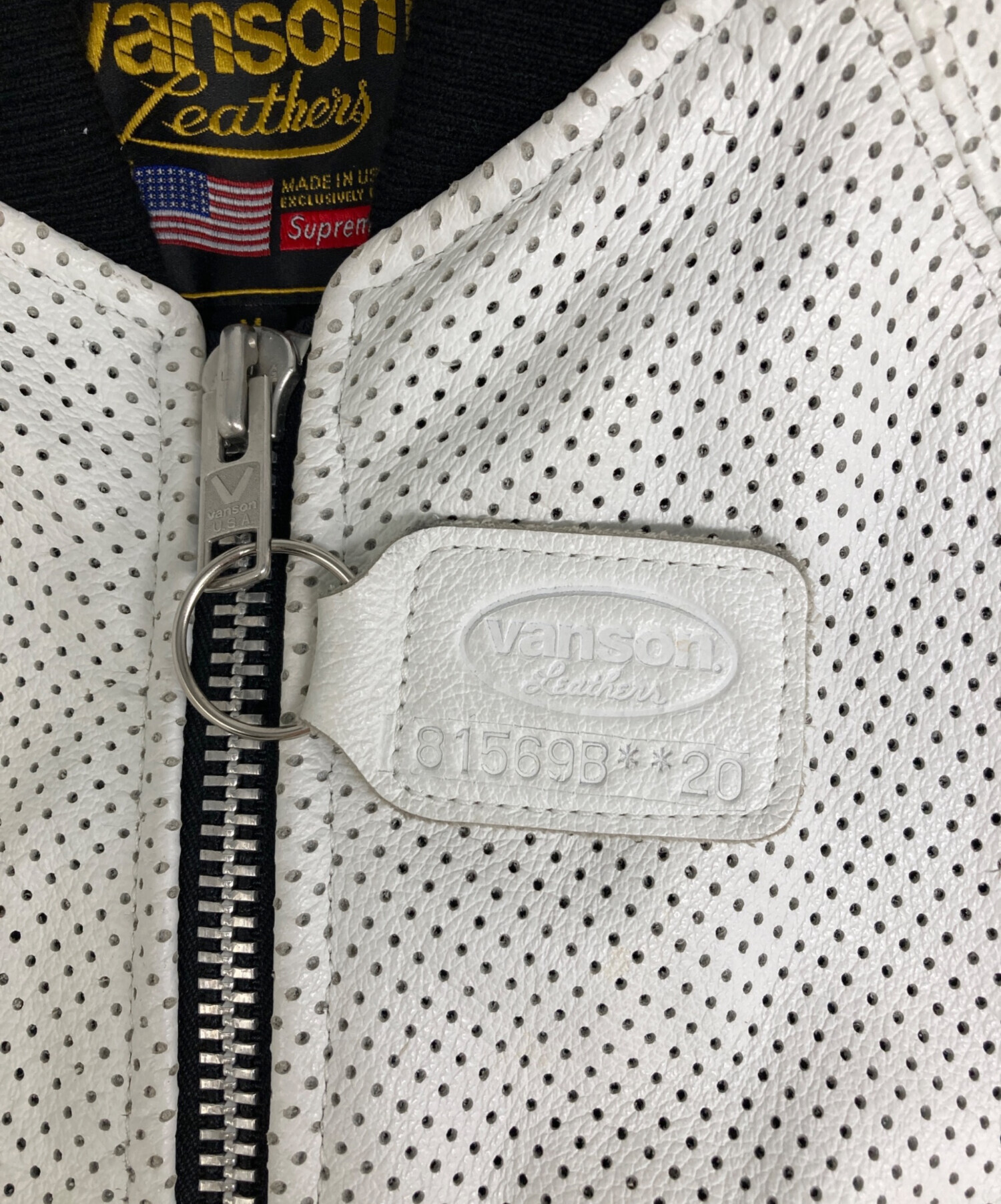 中古・古着通販】SUPREME (シュプリーム) VANSON (バンソン) Leathers