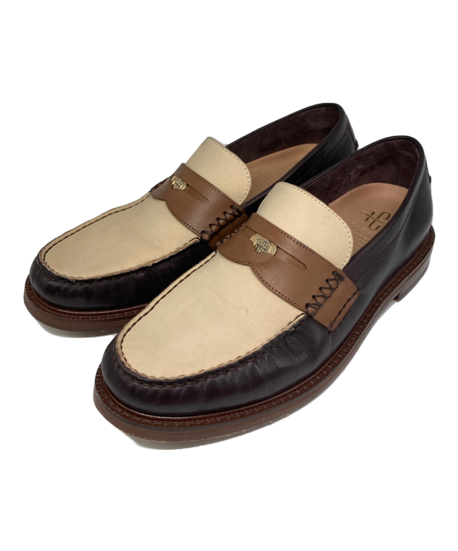 ［美品］COLE HAAN ブラウン ローファー 低ヒール COLE HAAN ブラウン レザー ローファー