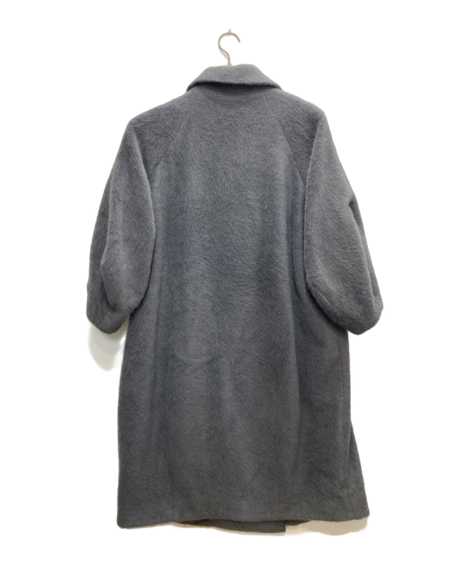 中古・古着通販】Snidel (スナイデル) シャギーロングコート グレー