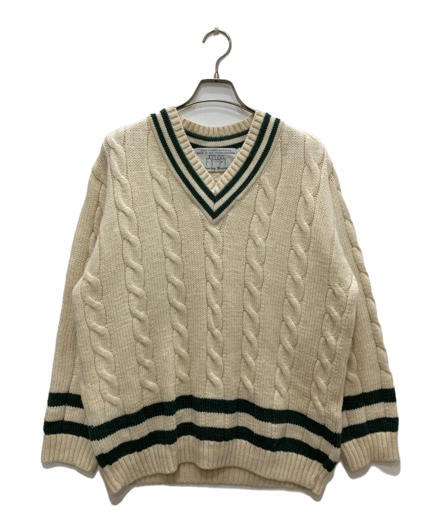 中古・古着通販 oldderby Knitwear オールドダービーニットウェア チルデンセーター ベージュ サイズ L ブランド・古着通販 トレファク公式 TREFAC FASHION スマホサイト