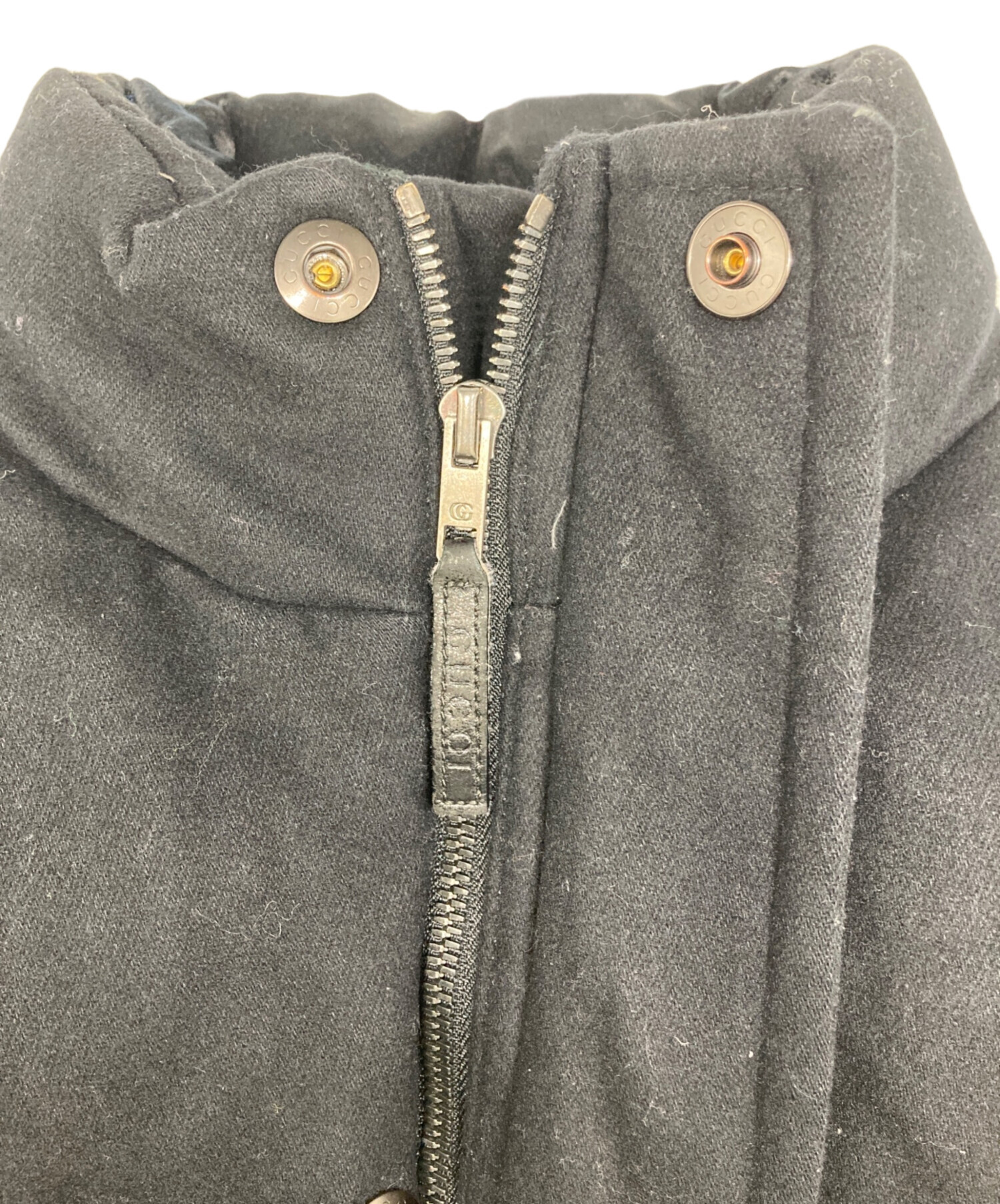 中古・古着通販】GUCCI (グッチ) グースダウンジャケット ブラック