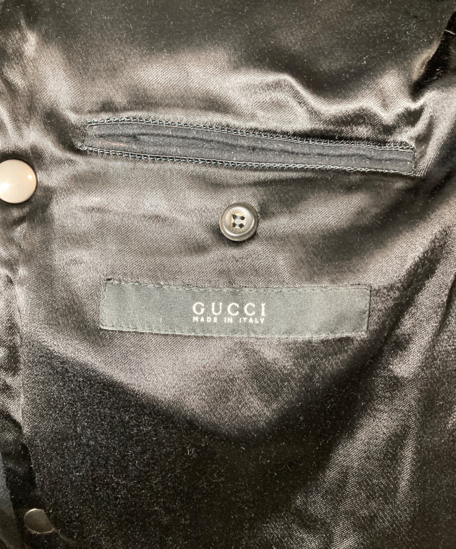 中古・古着通販】GUCCI (グッチ) グースダウンジャケット ブラック 