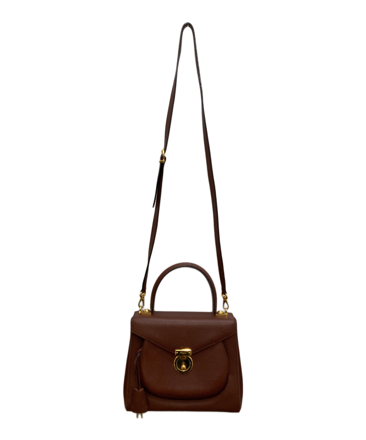 【Salvatore Ferragamo】2wayバッグ　ダークブラウン 楽天市場】フェラガモ FERRAGAMO ハンドバッグ 2WAY ショルダー