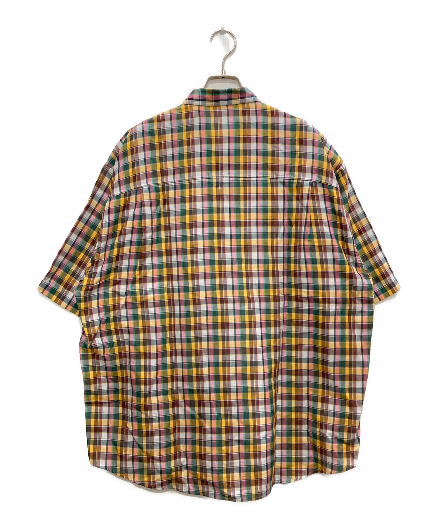 中古・古着通販】AURALEE (オーラリー) マルチチェック半袖シャツ 