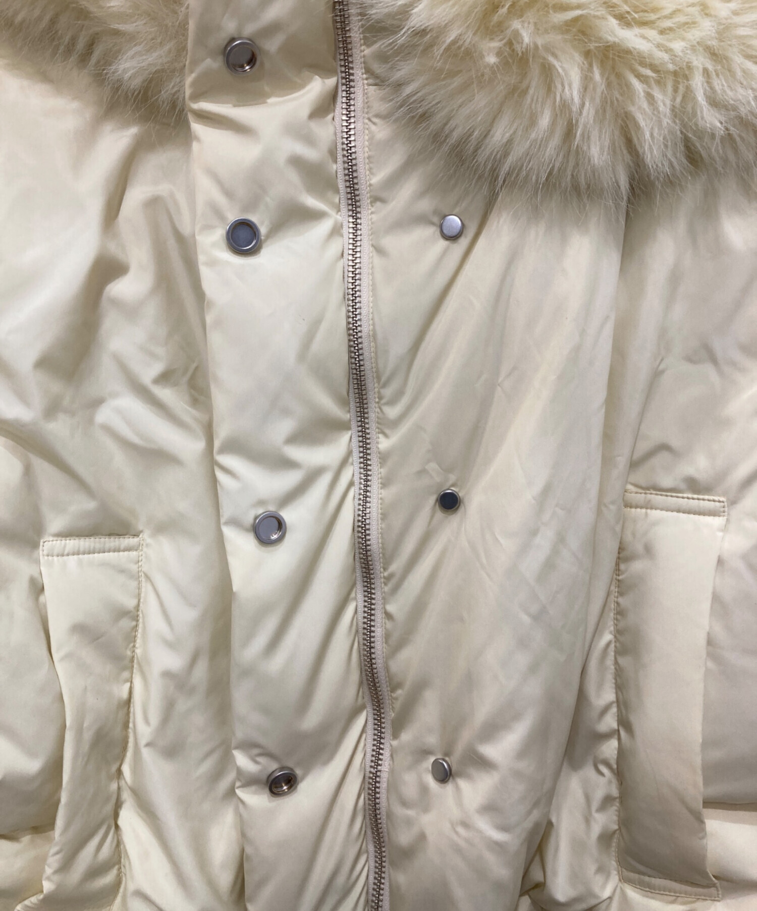 中古・古着通販】Snidel (スナイデル) フードファーショートダウン 