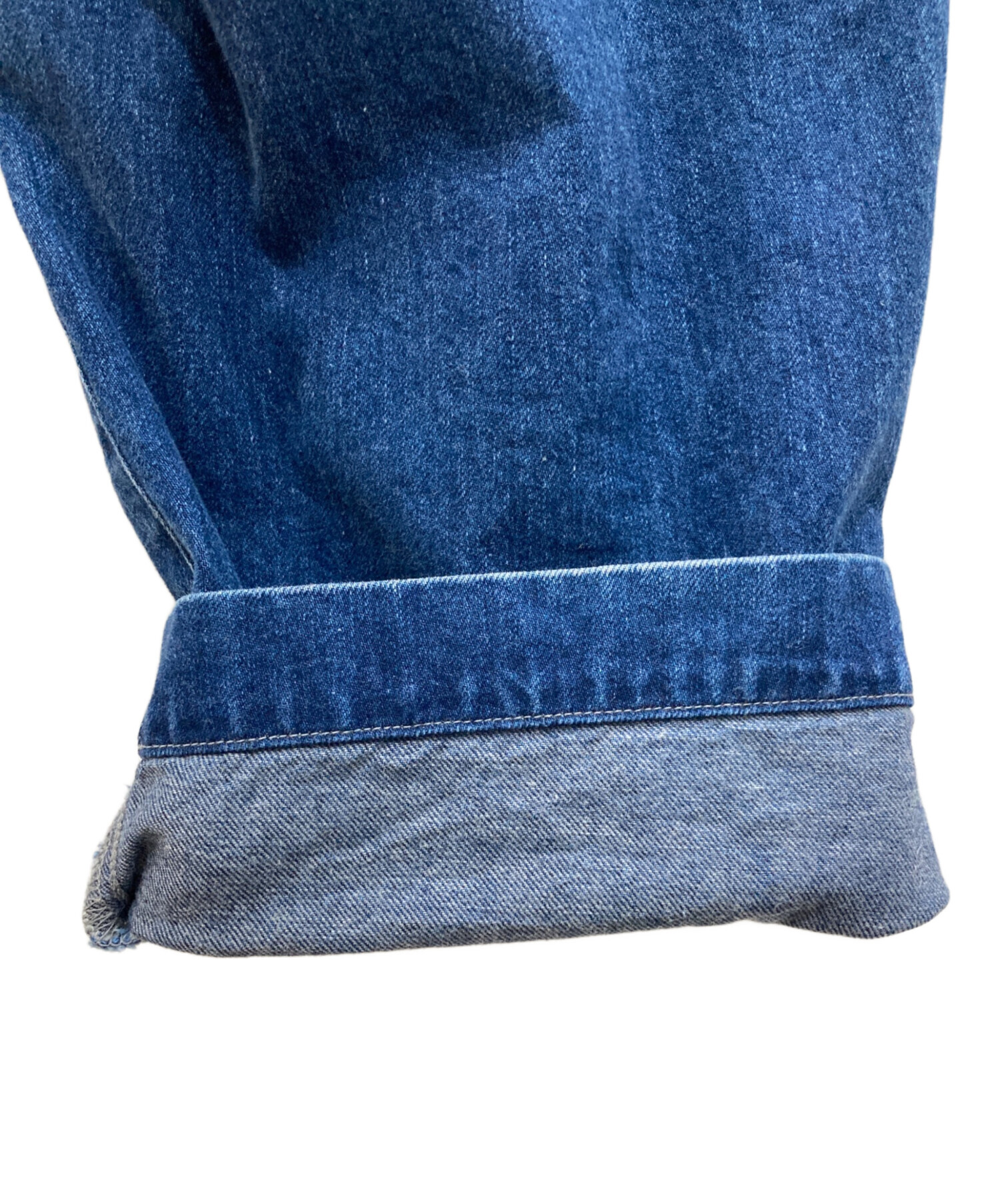 中古・古着通販】unfil (アンフィル) Cotton Denim 2 Tuck Trousers 