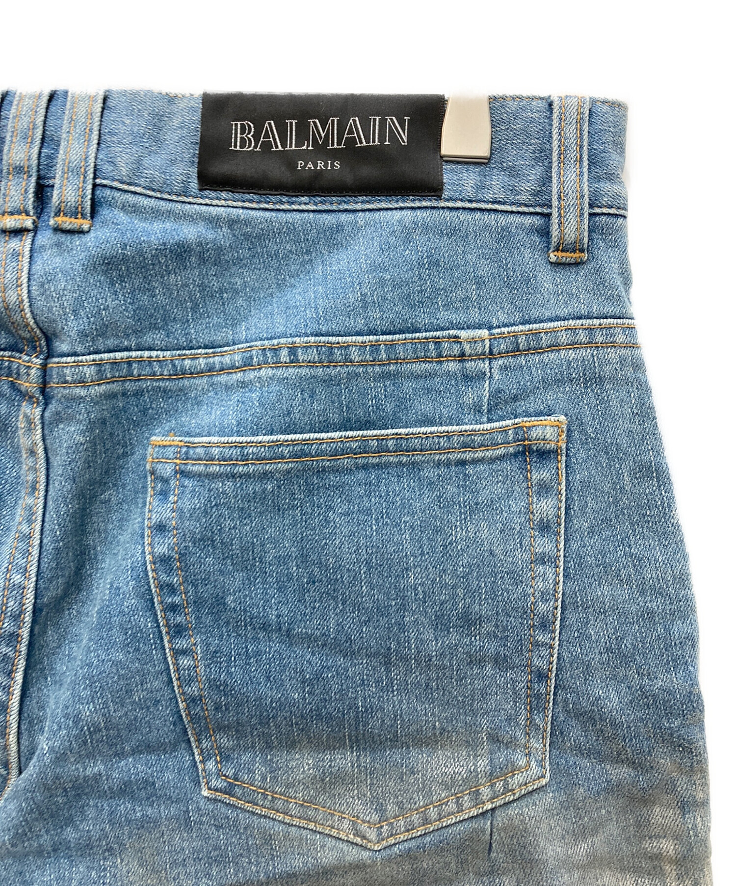 中古・古着通販】BALMAIN (バルマン) スリムフィットジーンズ 