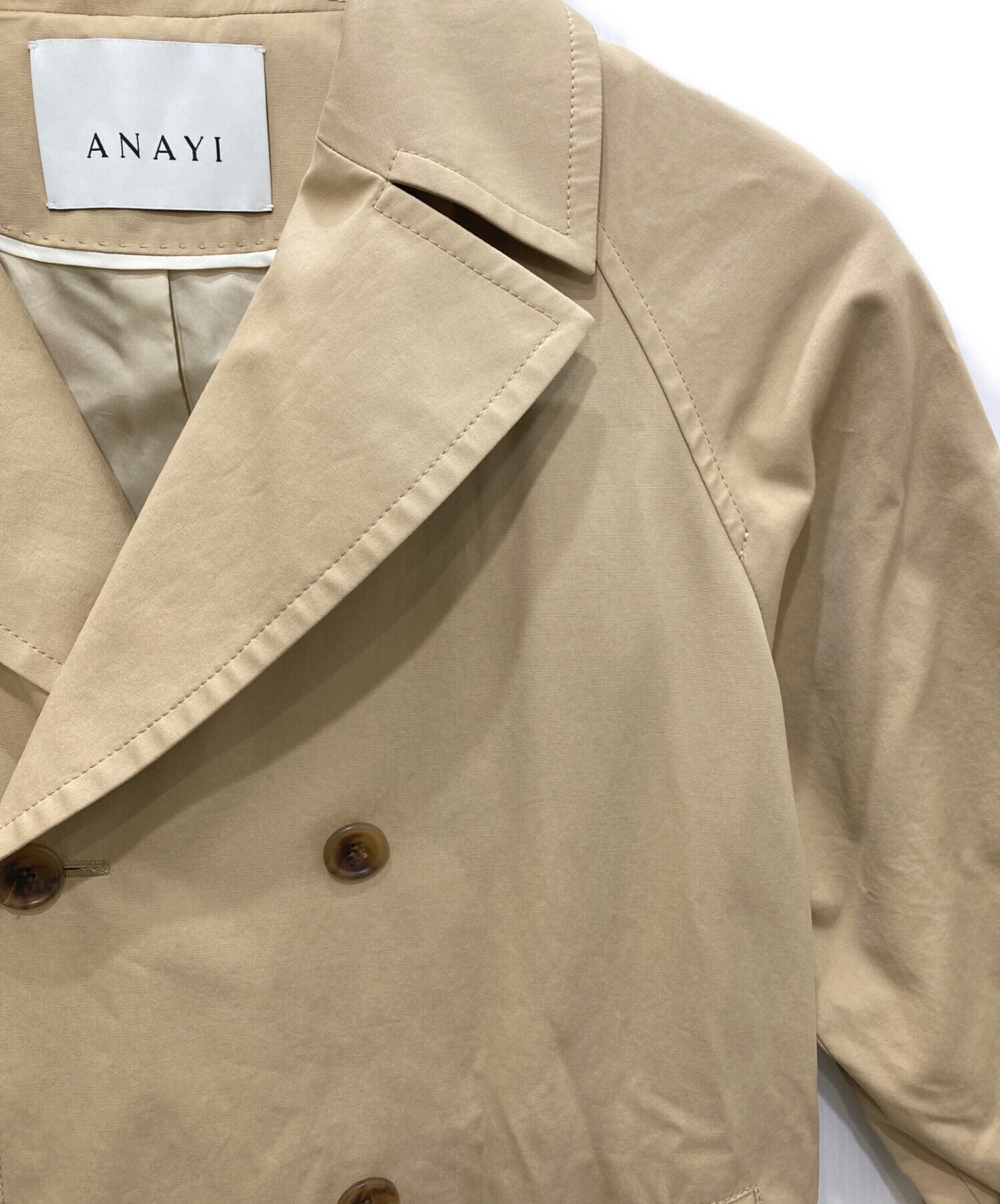 中古・古着通販】ANAYI (アナイ) コットンクロスラグラントレンチ 