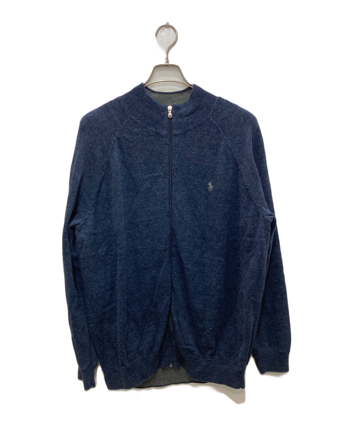 00s ポロ ラルフローレン ドライバーズニット L ブルー グランパ 中古・古着通販】POLO RALPH LAUREN (ポロ・ラルフローレン