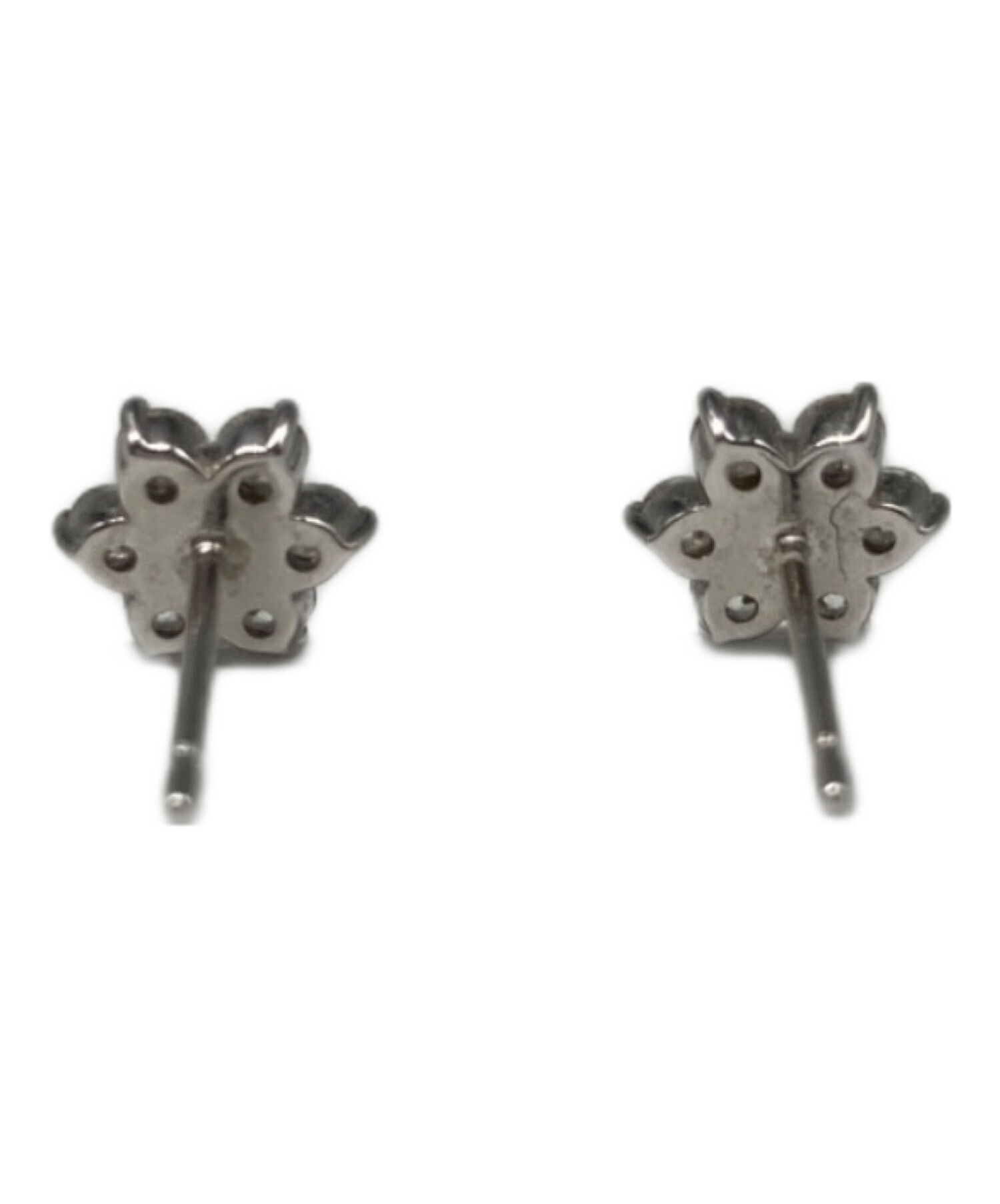 中古・古着通販】4℃ (ヨンドシー) フラワー K10ホワイトゴールド 