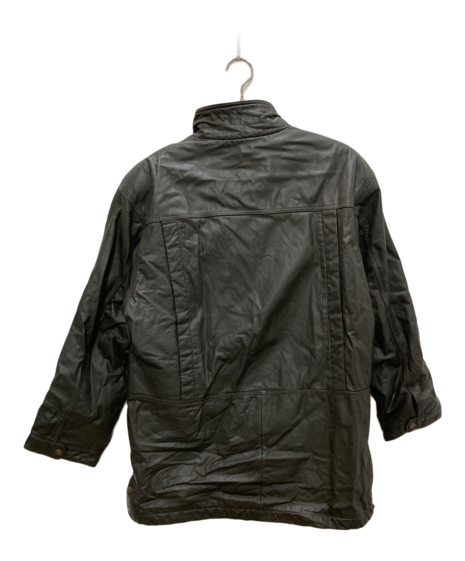中古・古着通販】BACK LOT (バックロット) レザージャケット ブラウン 