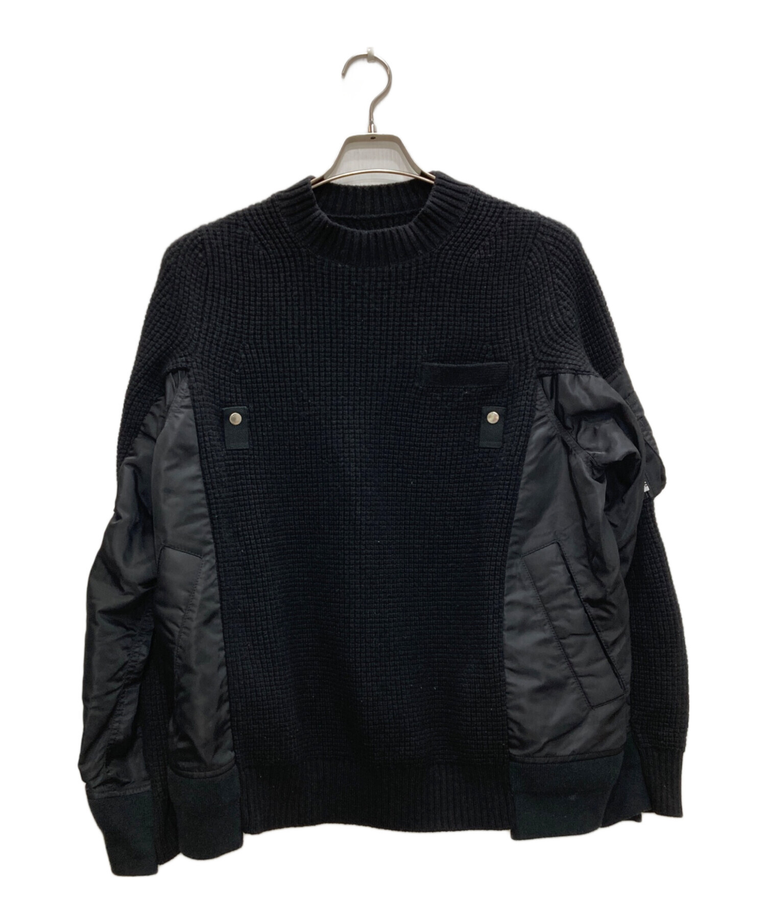 中古・古着通販】sacai (サカイ) MA-1 Wool Knit Pullover/MA-1 ウール 