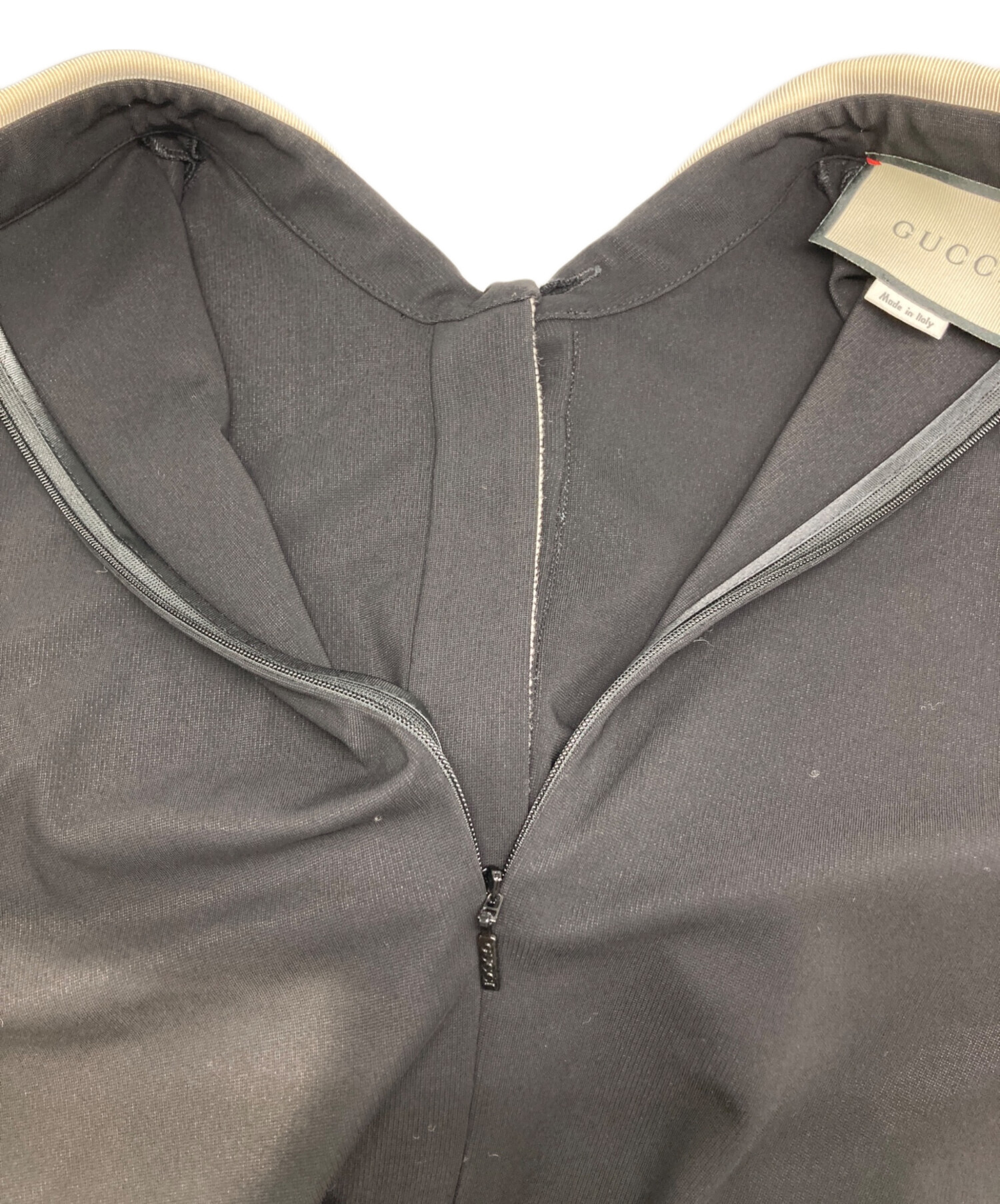 中古・古着通販】GUCCI (グッチ) GGパールボタン ワンピース ブラック