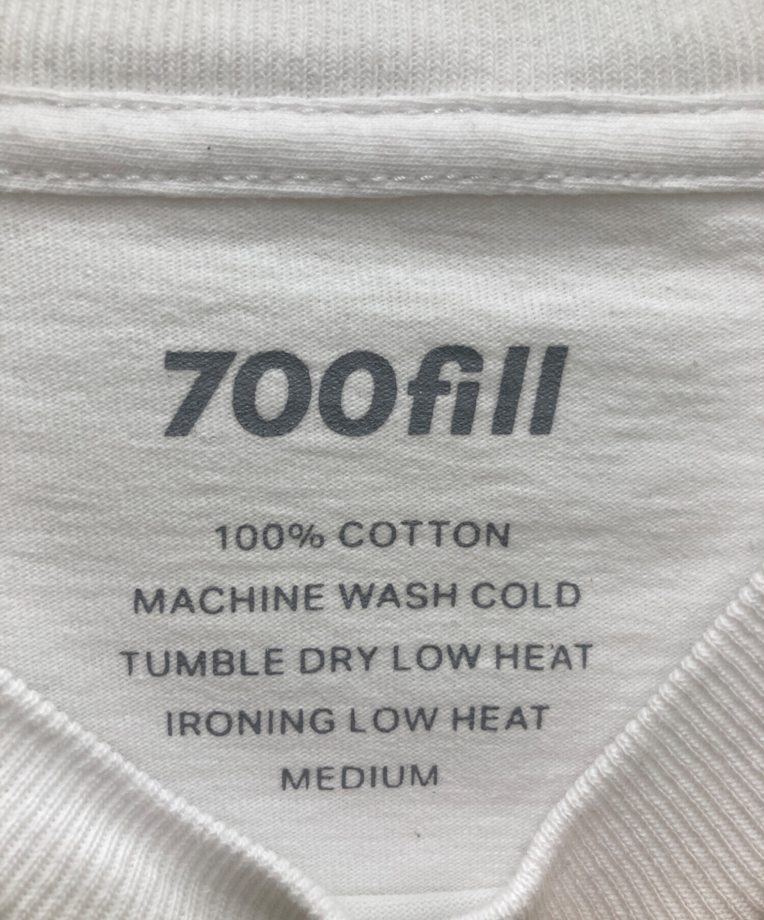 中古・古着通販】700fill (セブンハンドレッドフィル) ロゴプリントT 