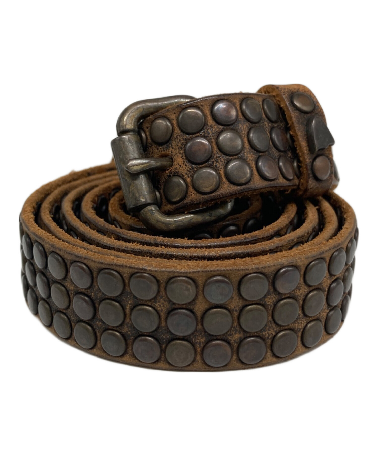 中古・古着通販】HTC (エイチティーシー) レザースタッズベルト