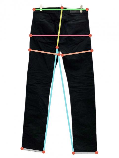 中古・古着通販】NEIL BARRETT (ニールバレット) レザー切替スキニー