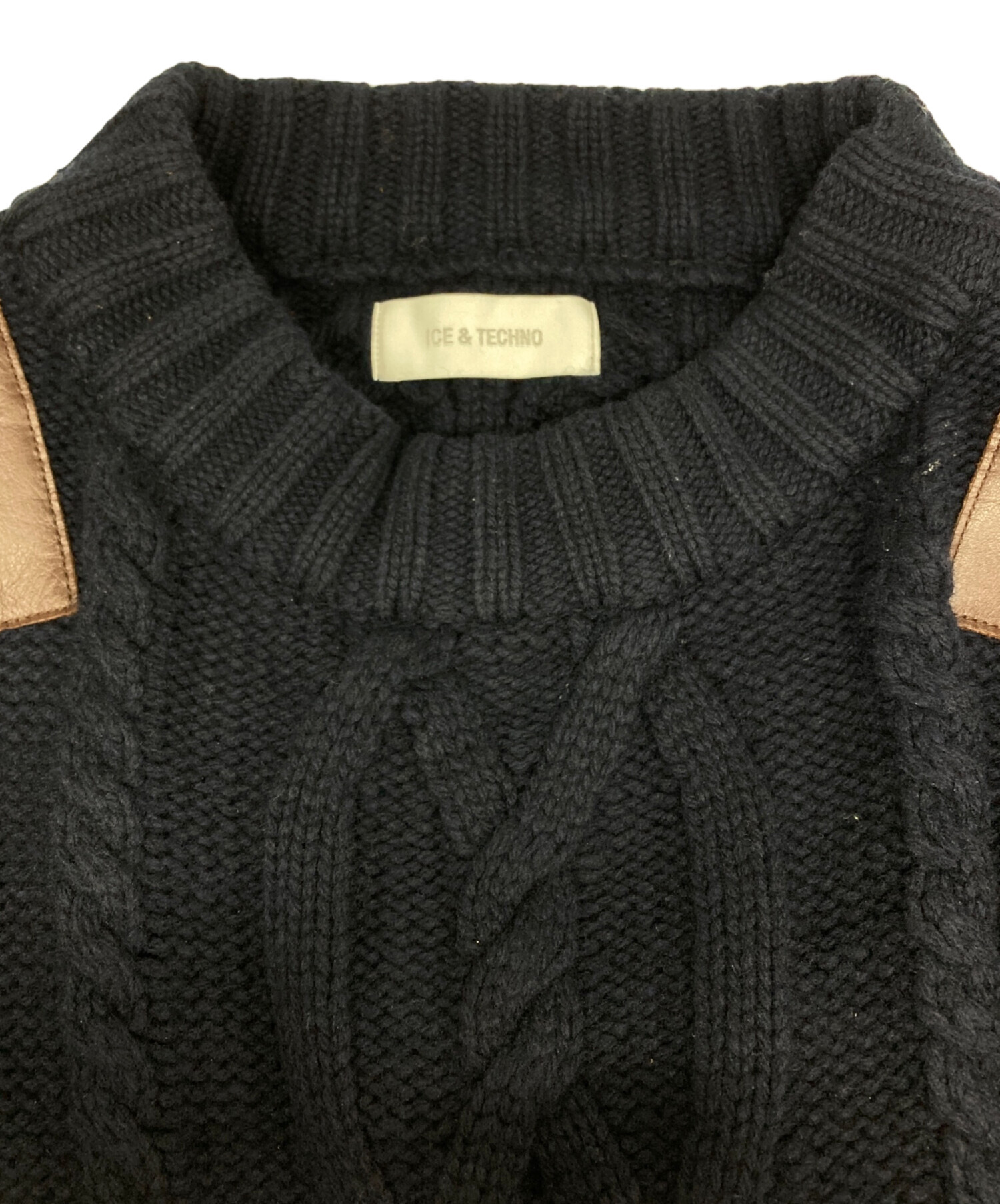中古・古着通販】ICE&TECHNO (アイスアンドテクノ) LEATHER PATCHED 