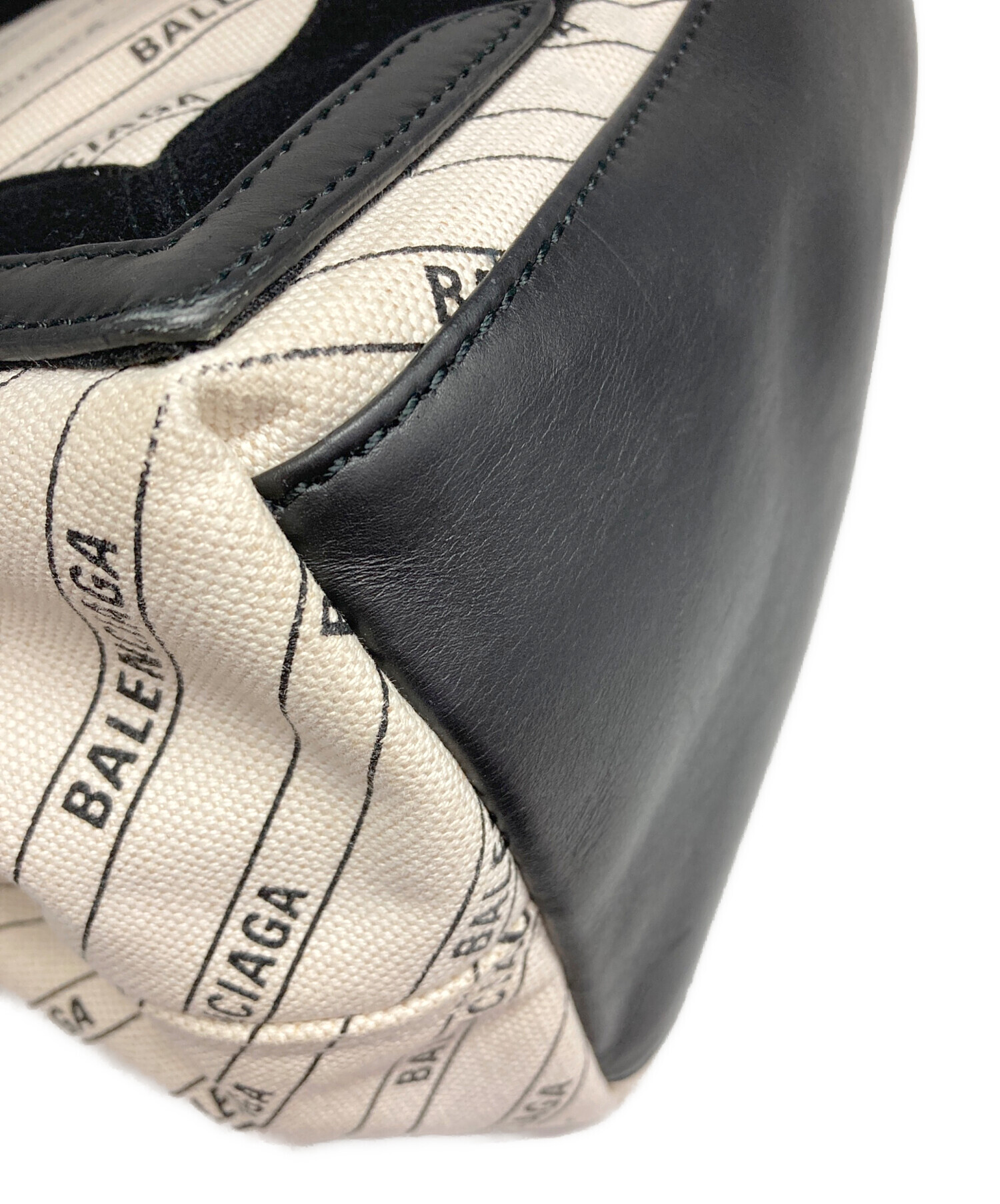 中古・古着通販】BALENCIAGA (バレンシアガ) ネイビーカバス