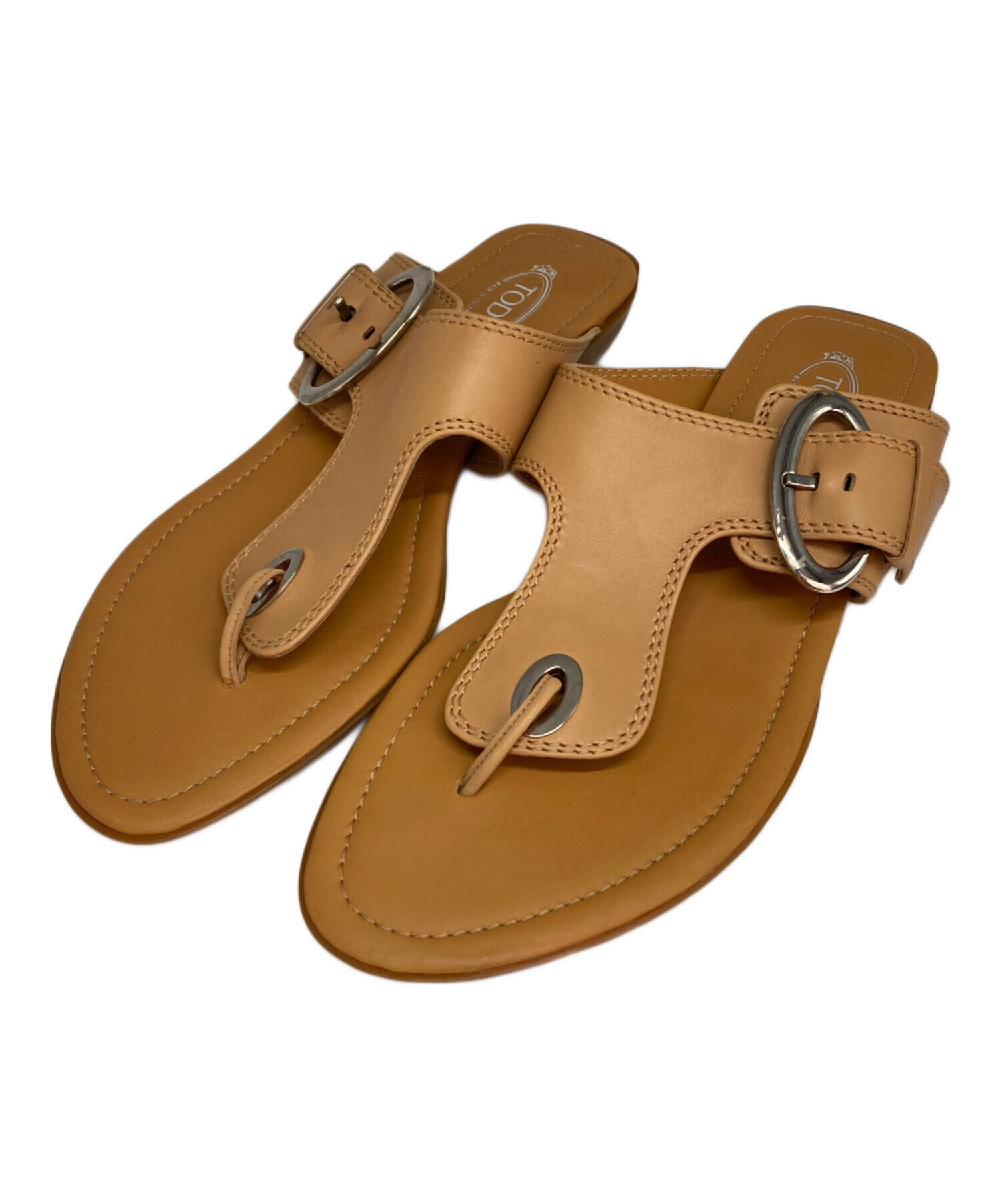 トッズサンダルブラウン