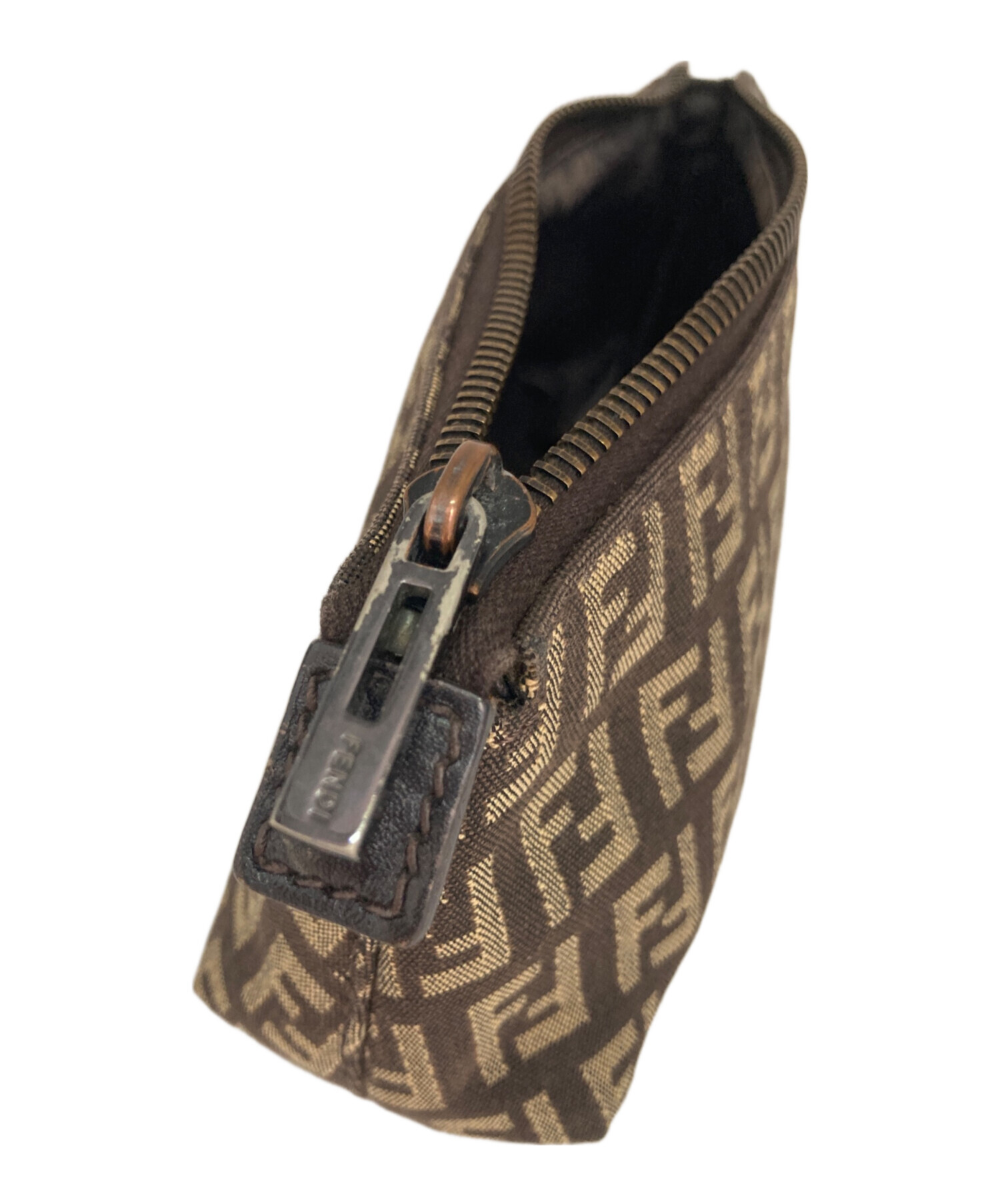 中古・古着通販】FENDI (フェンディ) ズッキーノポーチ ブラウン 