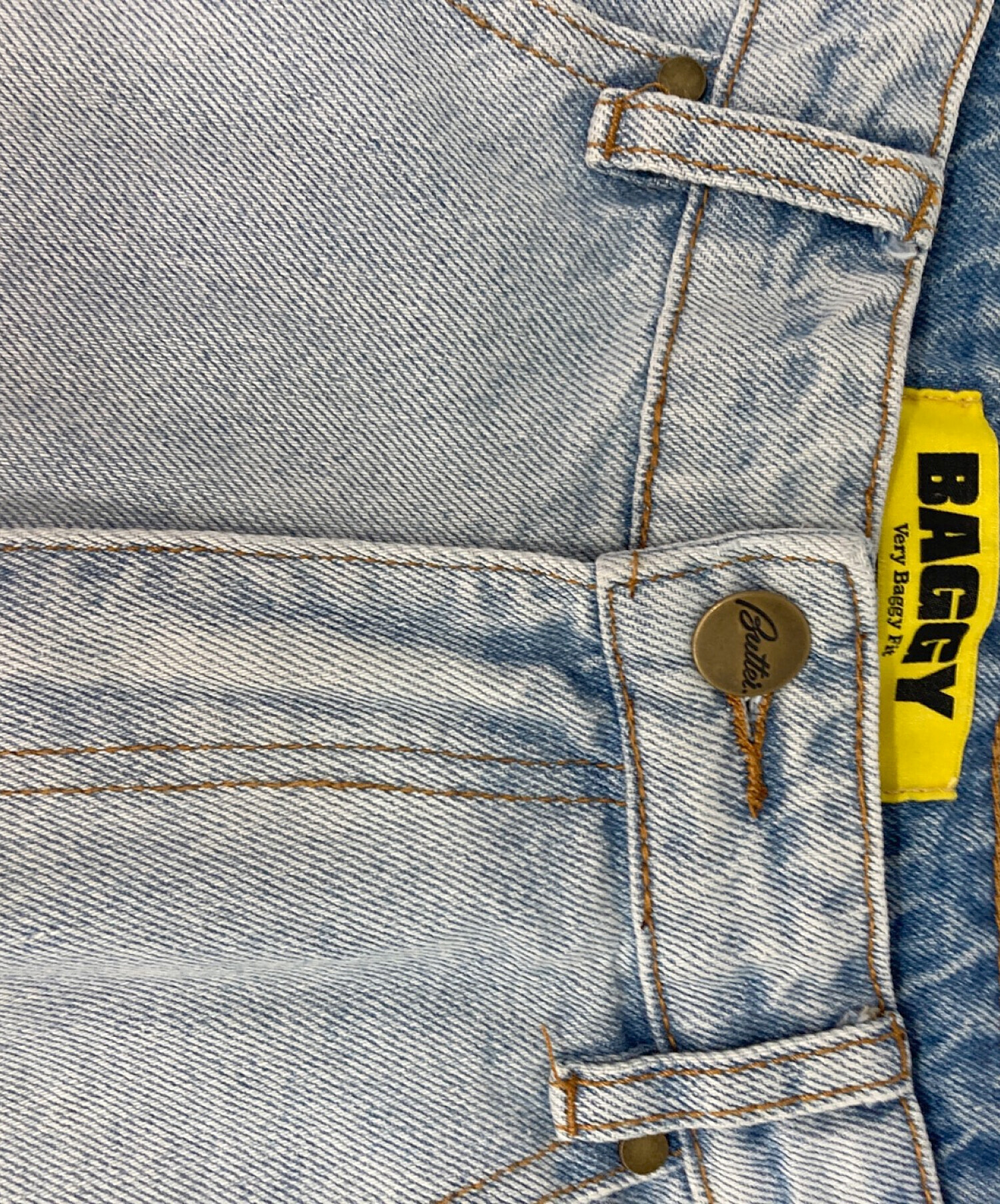 中古・古着通販】butter (バター) バギーペインターデニム インディゴ 
