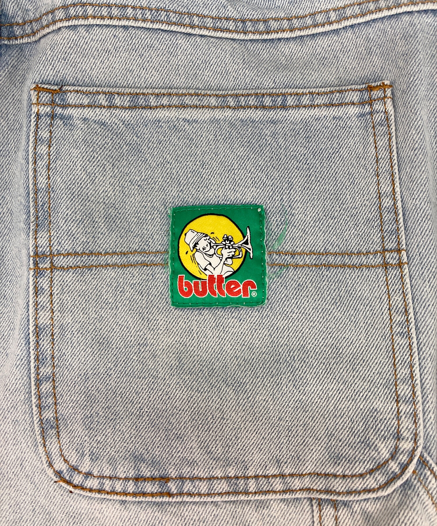 中古・古着通販】butter (バター) バギーペインターデニム インディゴ 