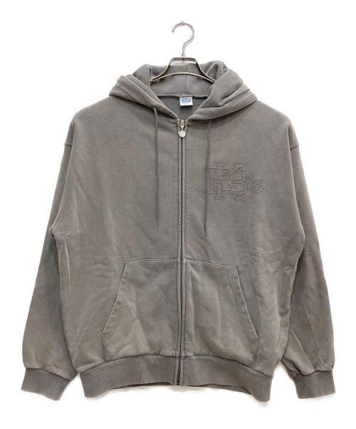 Keboz ジップパーカー 中古・古着通販】KEBOZ (ケボズ) ジップパーカー ブラウン サイズ:L